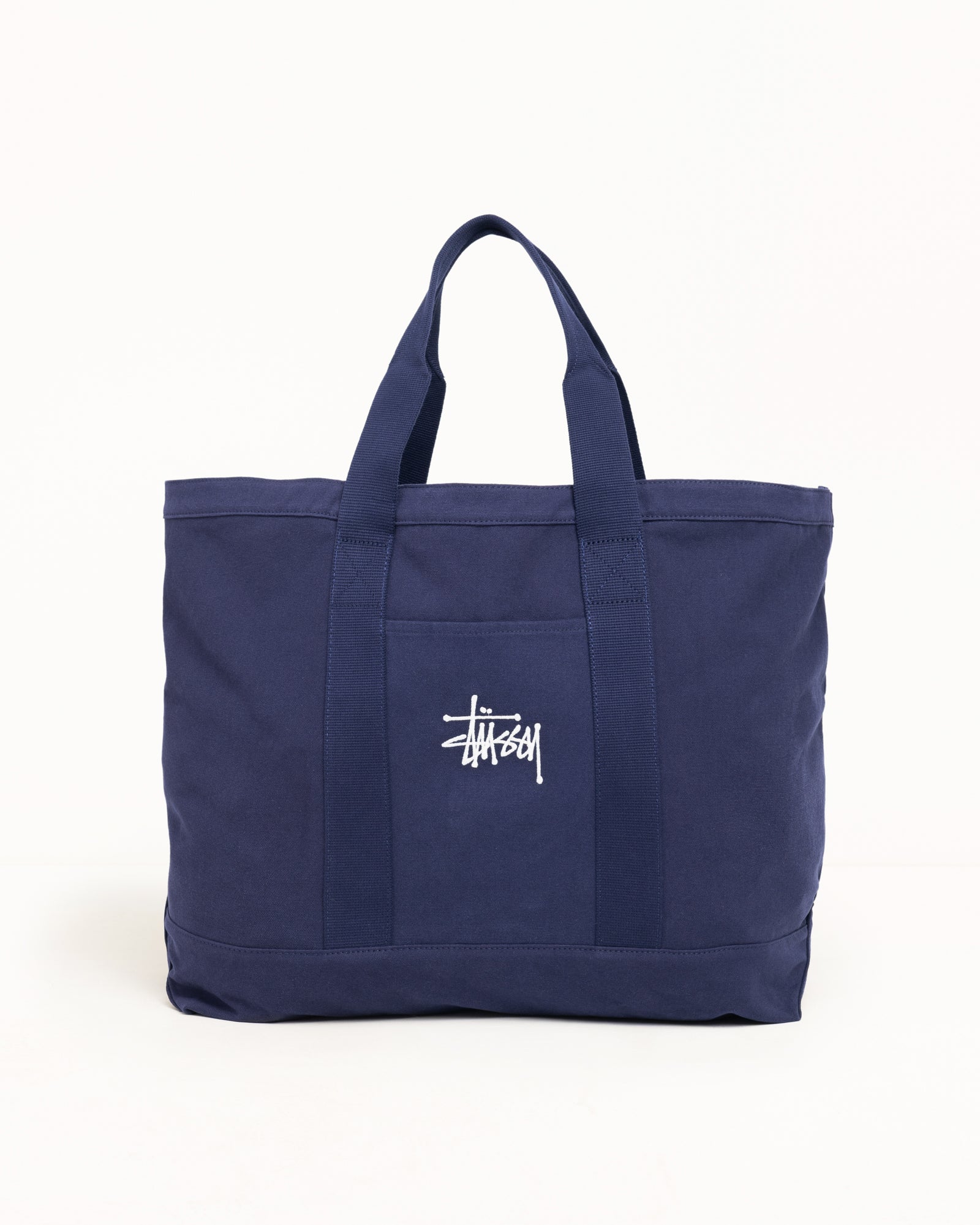 Stussy Canvas Extra Large Tote borsa tela navy
