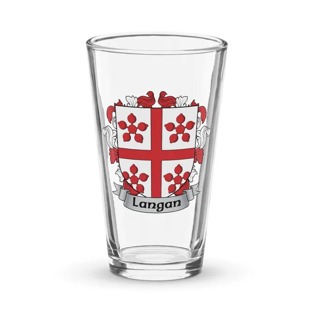 7.62 Design Langan Coat of Arms 16oz Bicchiere Pinta Vetro