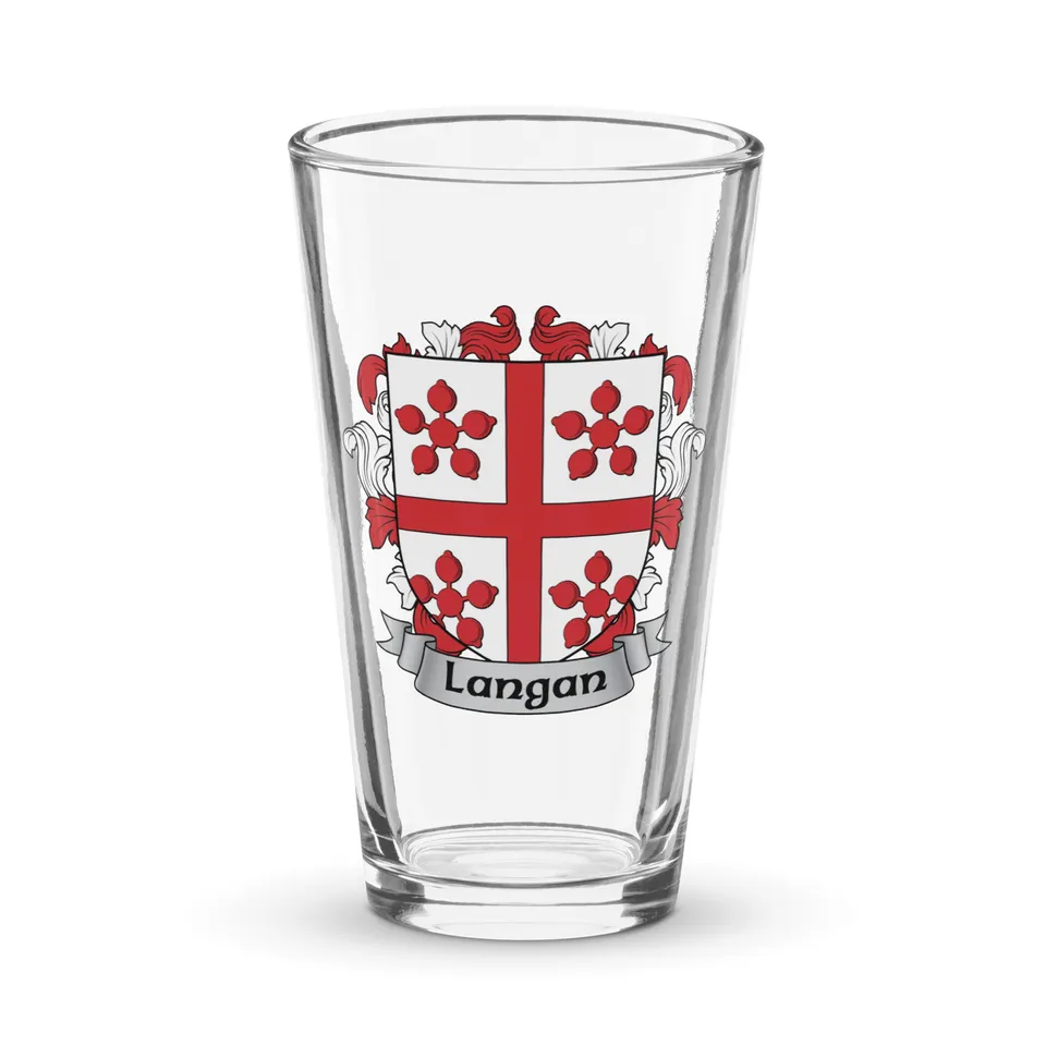 7.62 Design Langan Coat of Arms 16oz Bicchiere Pinta Vetro