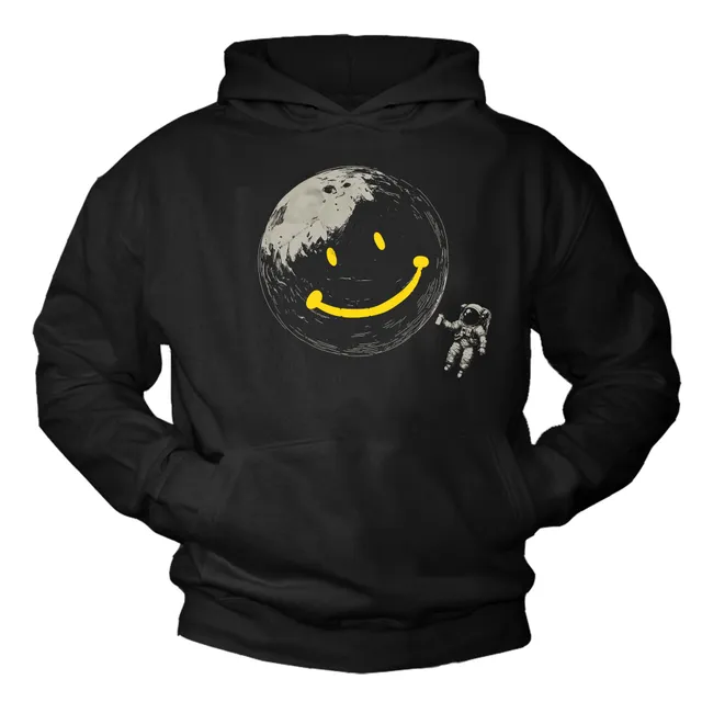 MAKAYA Luna Graffiti felpa con cappuccio uomo 4XL astronauta