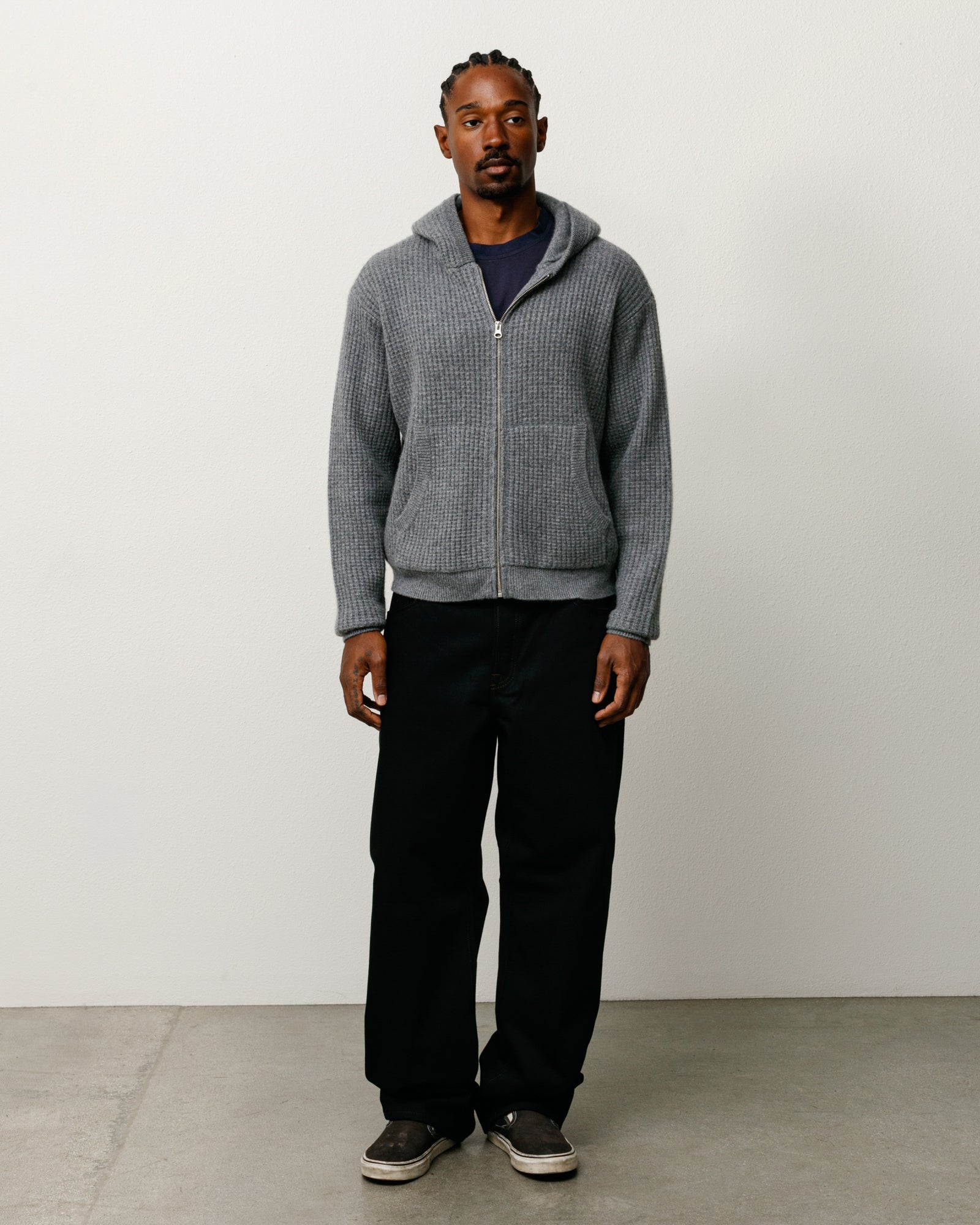 Stussy Big Ol Jean Denim Raw Black 100% Cotone