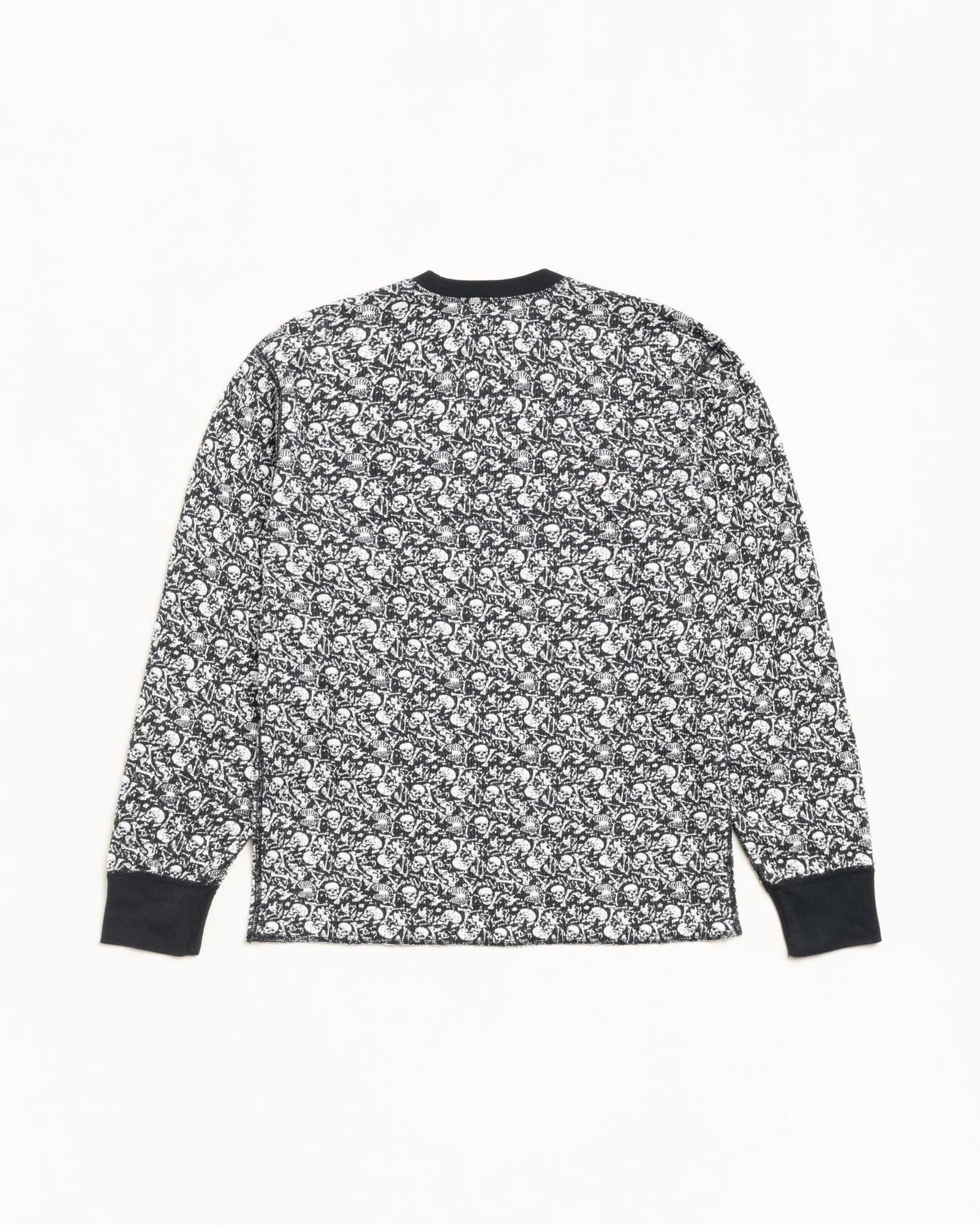 Stussy Pigment Dyed LS Thermal maglia bones cotone