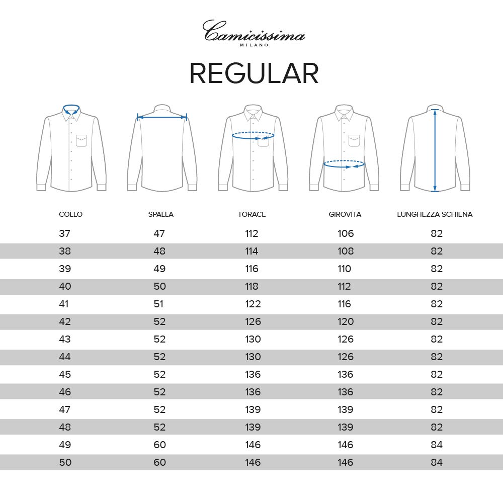 Camicissima Permanent Camicia Azzurra Regular con Taschino