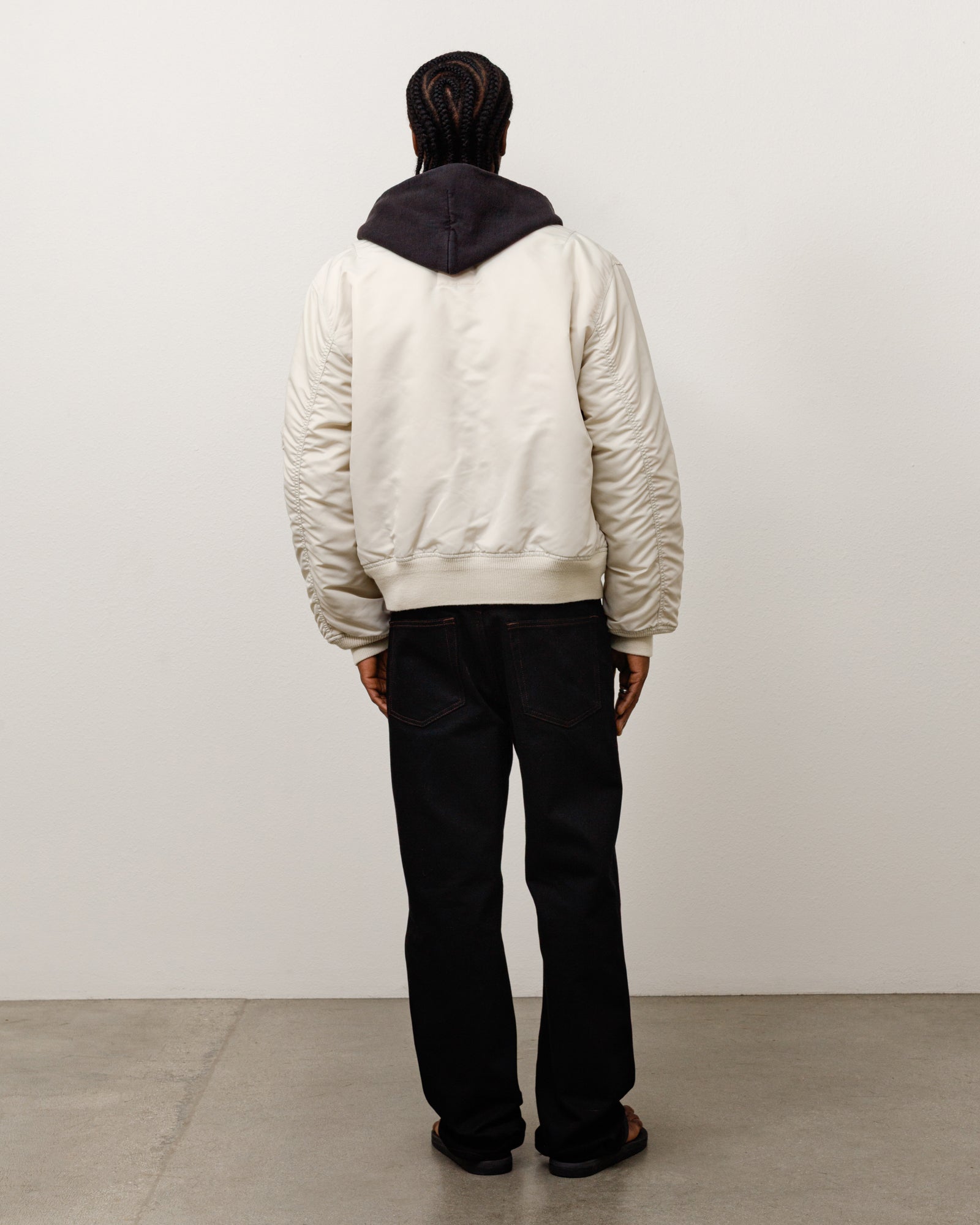 Stussy MA-1 Bomber Jacket giacca bone nylon imbottita