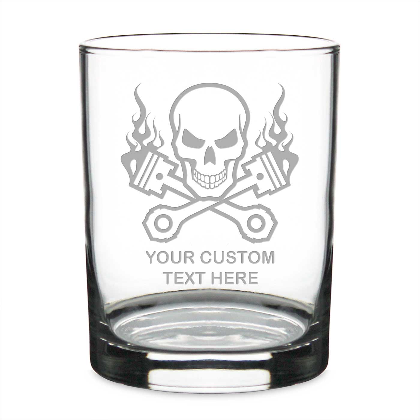 7.62 Design Skull & Pistons Bicchiere whiskey 414 ml