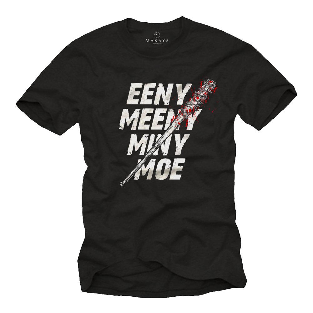 MAKAYA Negan T-Shirt Uomo M Cotone 185 g/m2