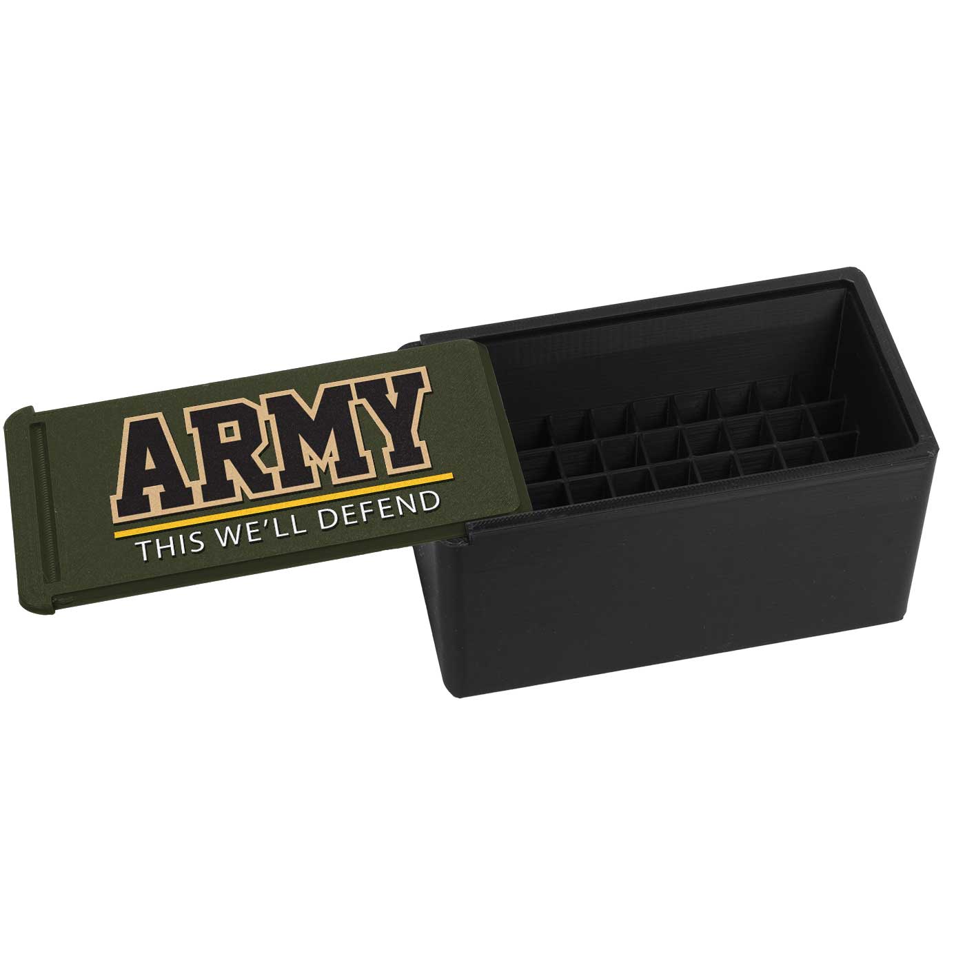 7.62 Design Ammo Boxes Scatola 3D Army 9mm 50 Colpi