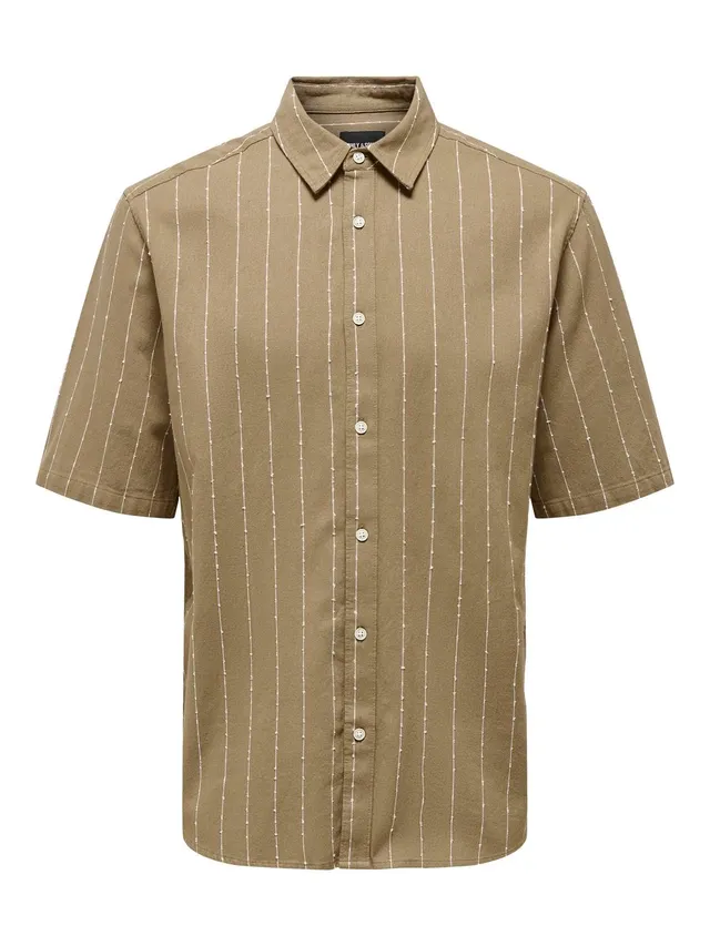 Only & Sons Camicia Manica Corta Colletto Uomo Comoda