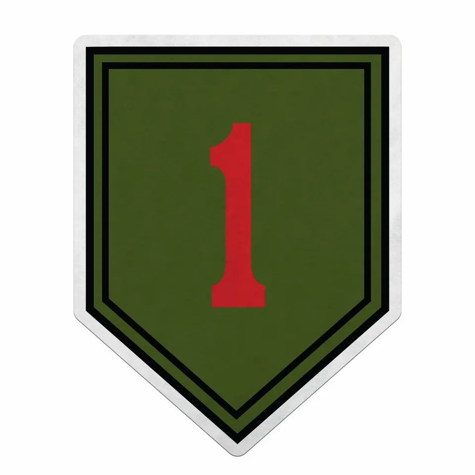7.62 Design Home 1st Infantry Gagliardetto 18" feltro