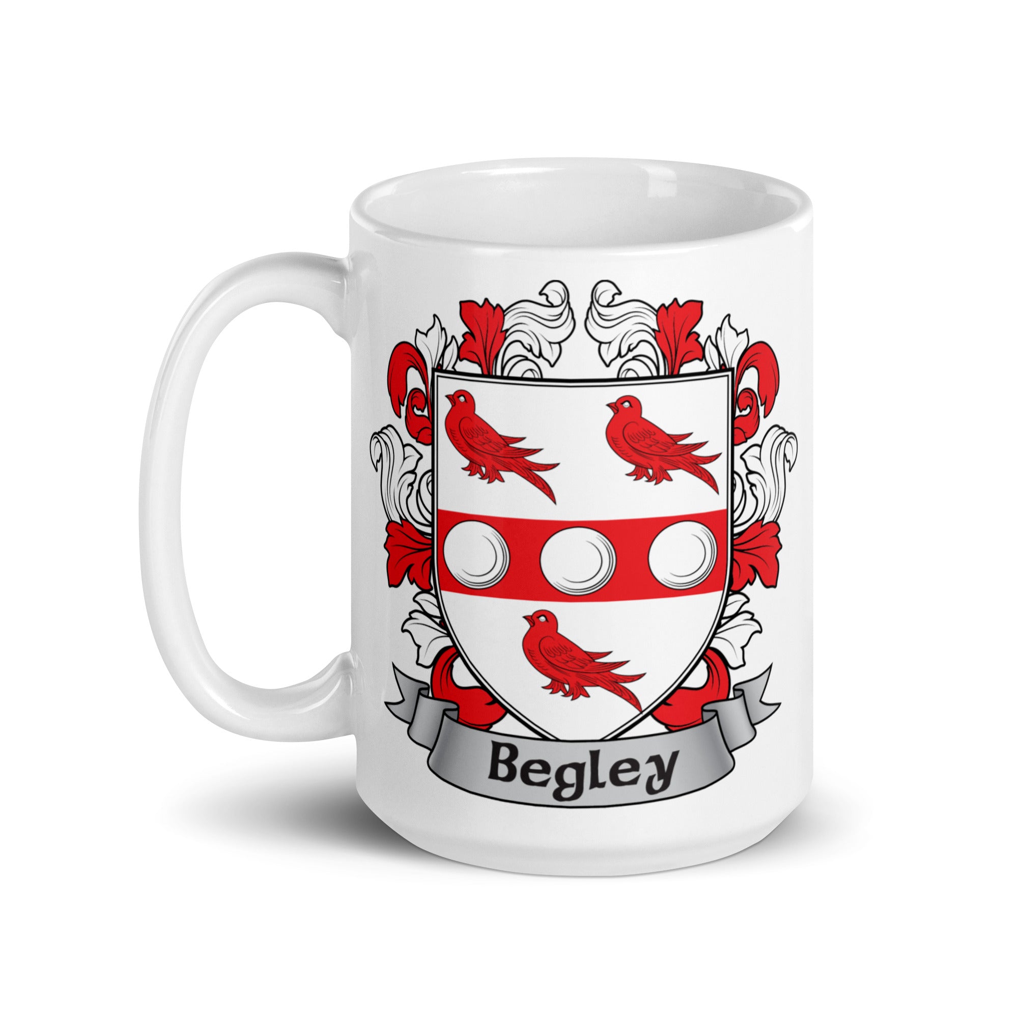 7.62 Design Begley Coat of Arms 15oz Tazza Ceramica Irlandese