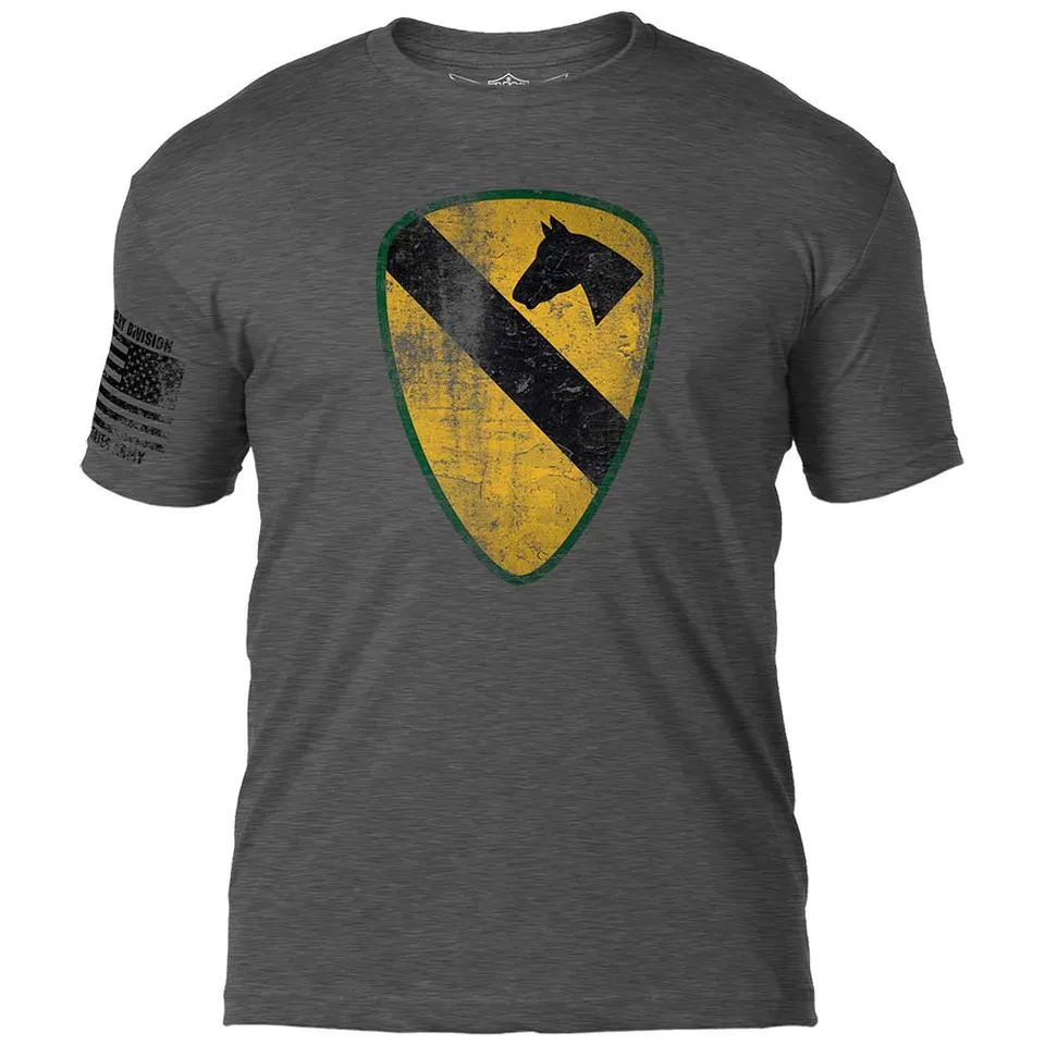 7.62 Design 1st Cavalry T-Shirt uomo grigia cotone