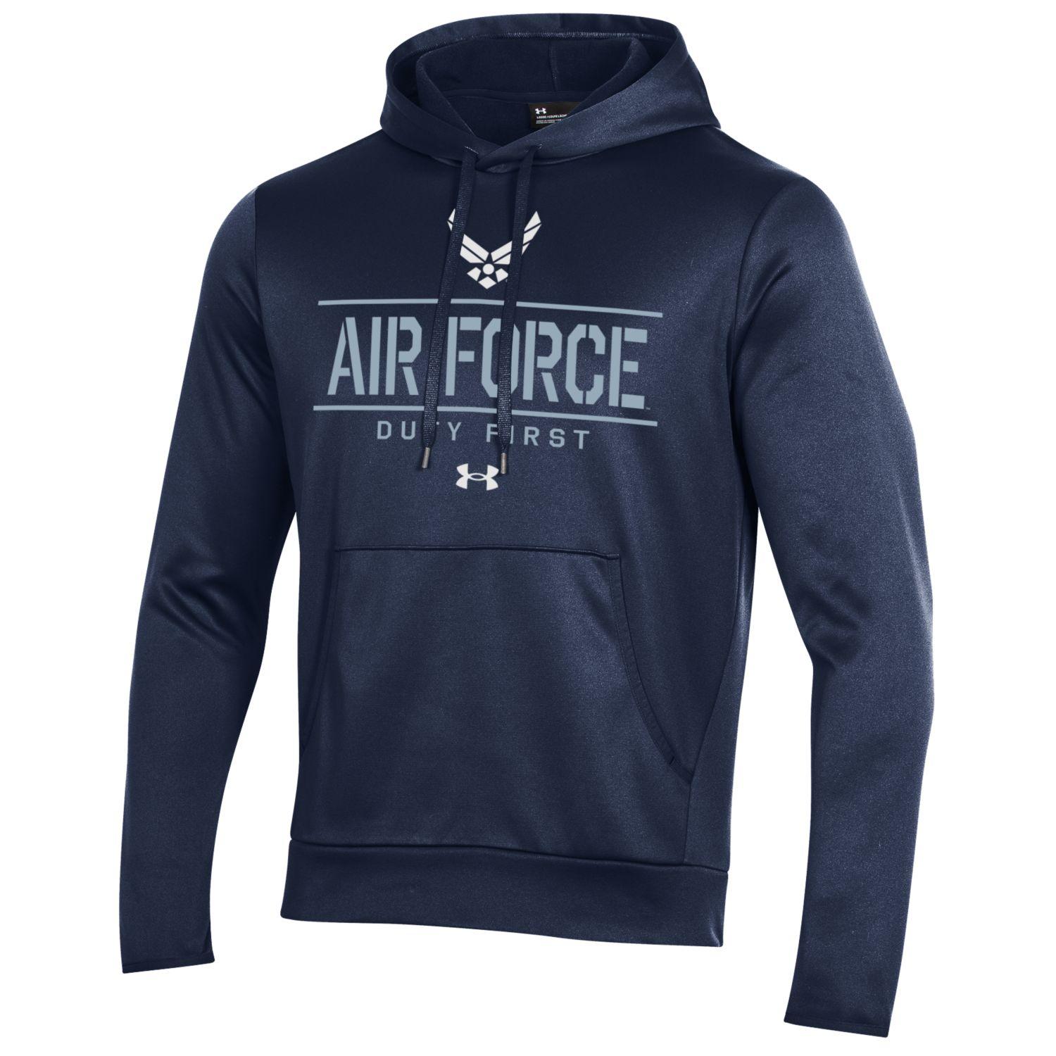 Under Armour US Air Force Felpa uomo navy con cappuccio