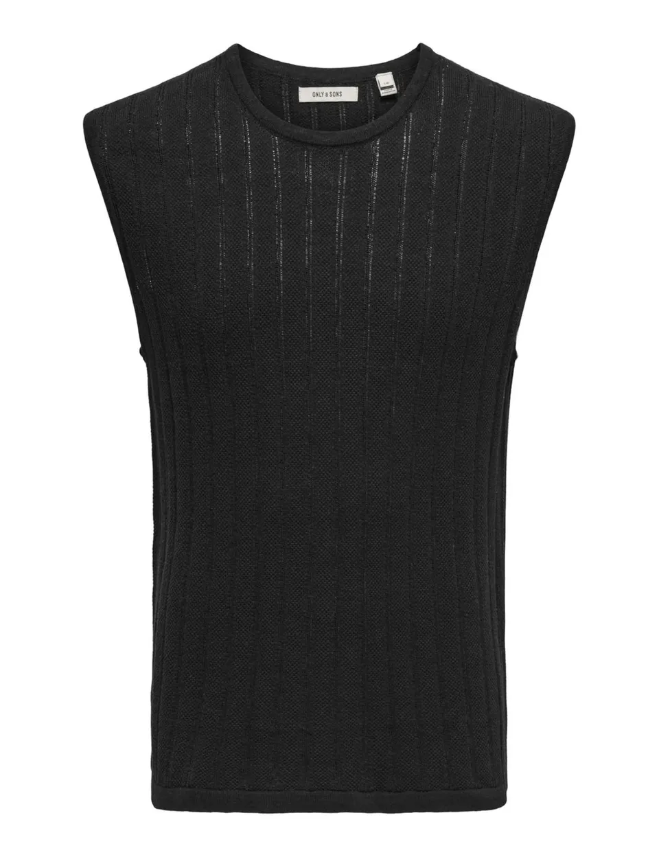 ONLY & SONS Onsklas Gilet Maglia L Nero Cotone