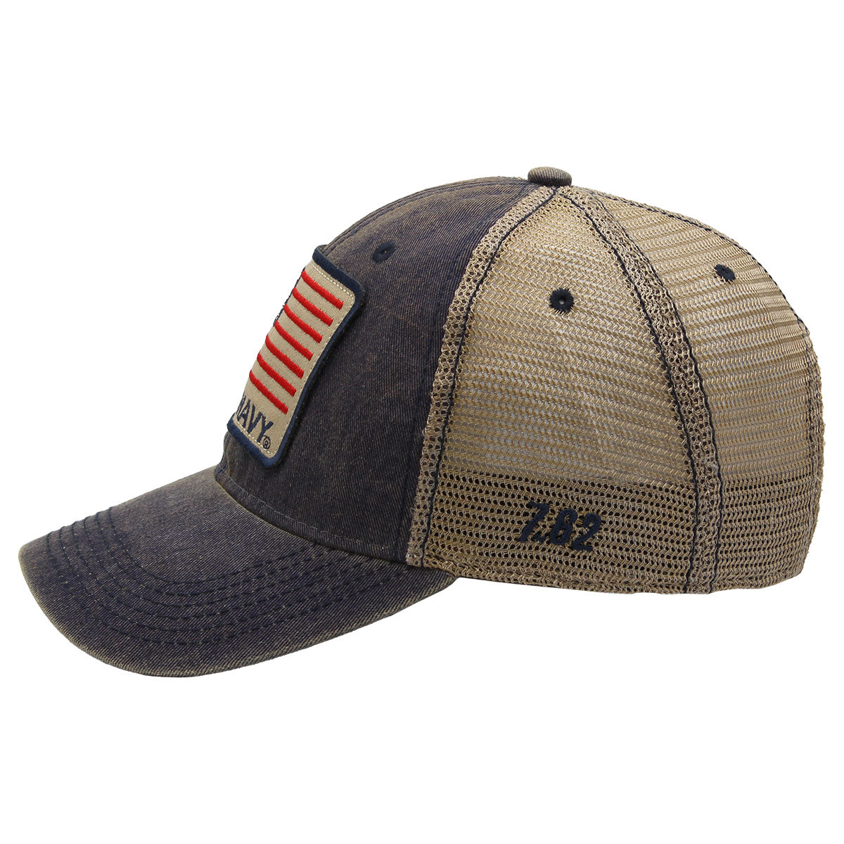 7.62 Design Navy Flag Vintage cappello trucker blu uomo