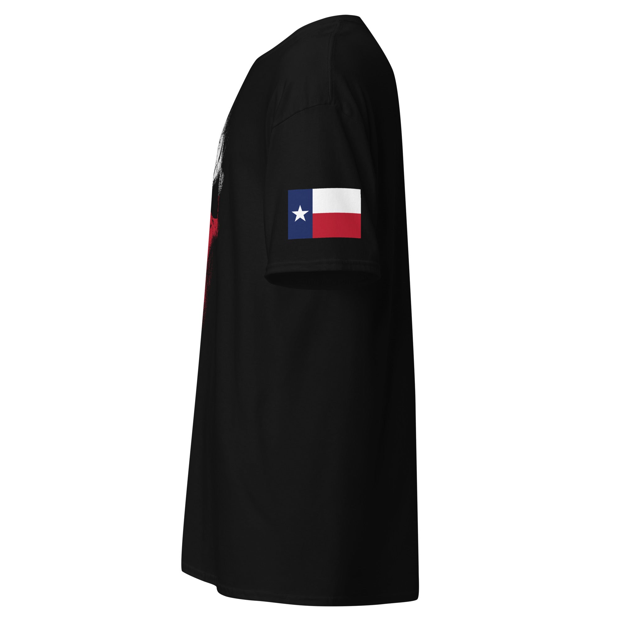 7.62 Design Texas Flag Skull maglietta uomo nera cotone