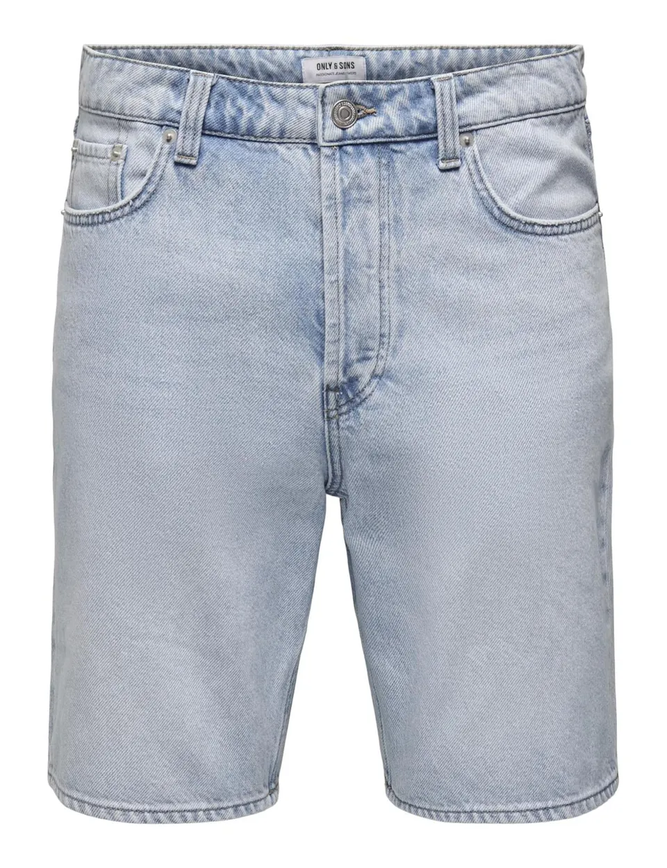 Only & Sons shorts denim uomo blu chiaro mix