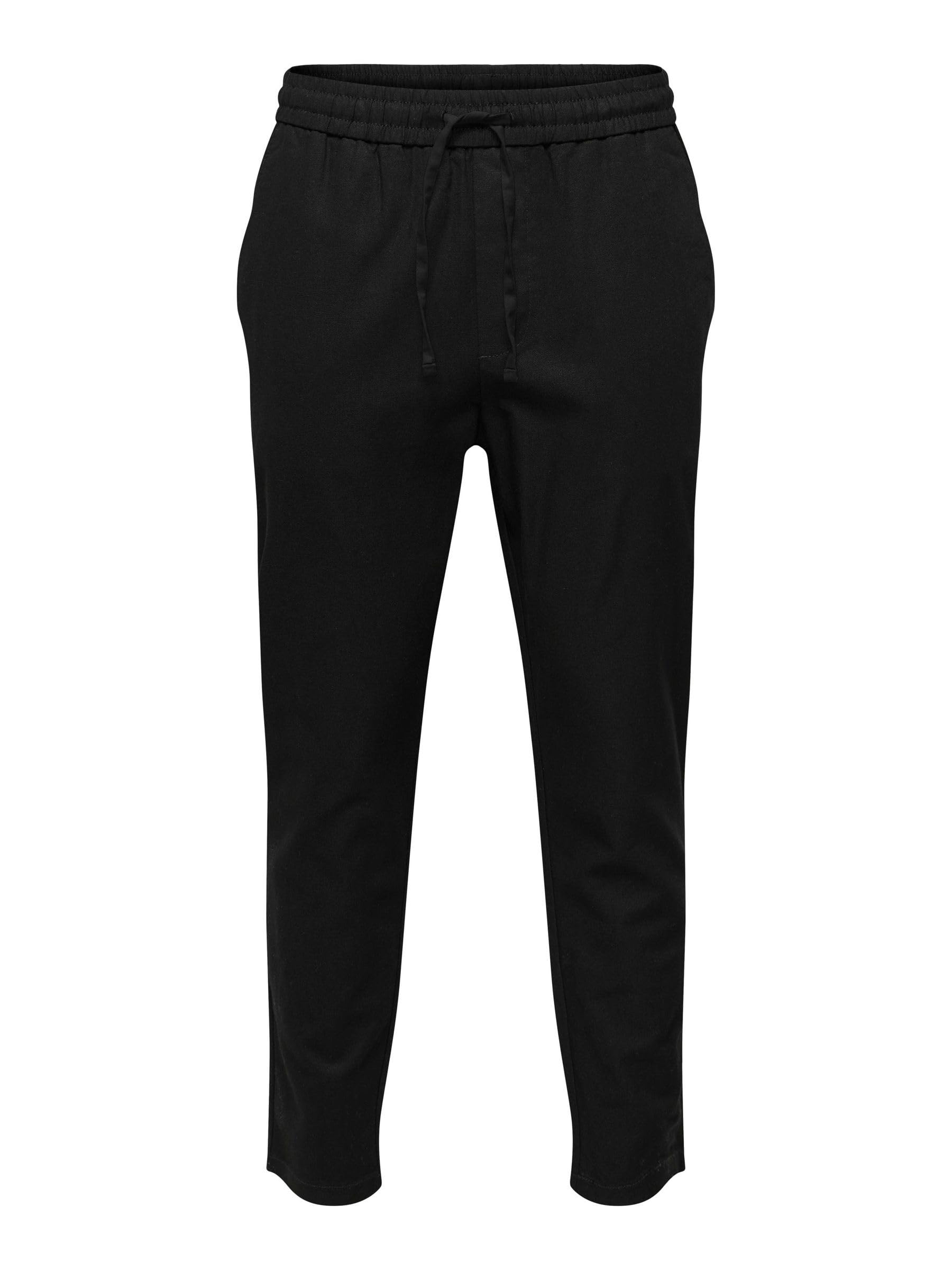 Only & Sons Onslinus tapered pantaloni joggers Nero