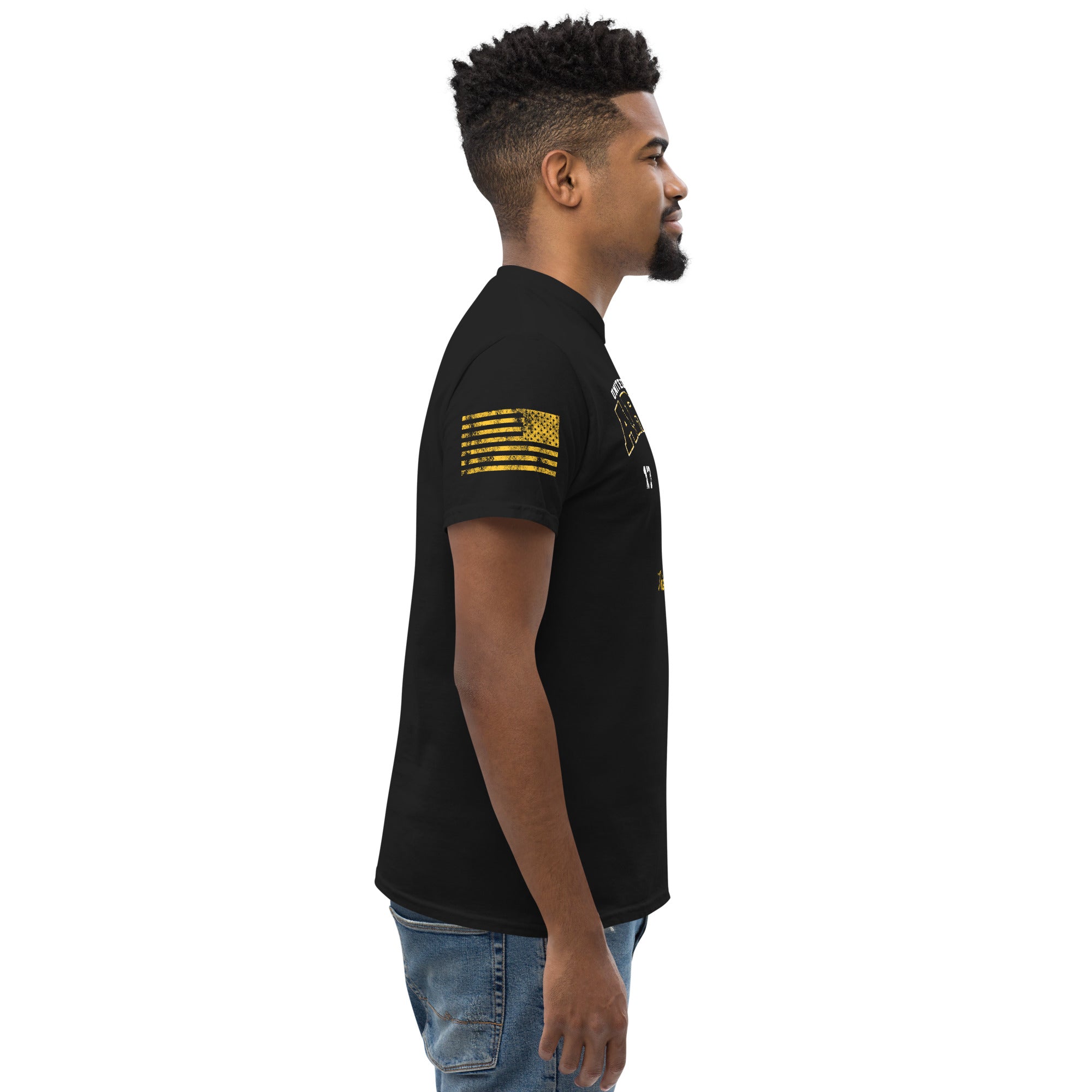 7.62 Design Army maglietta uomo nera cotone vintage taglia L