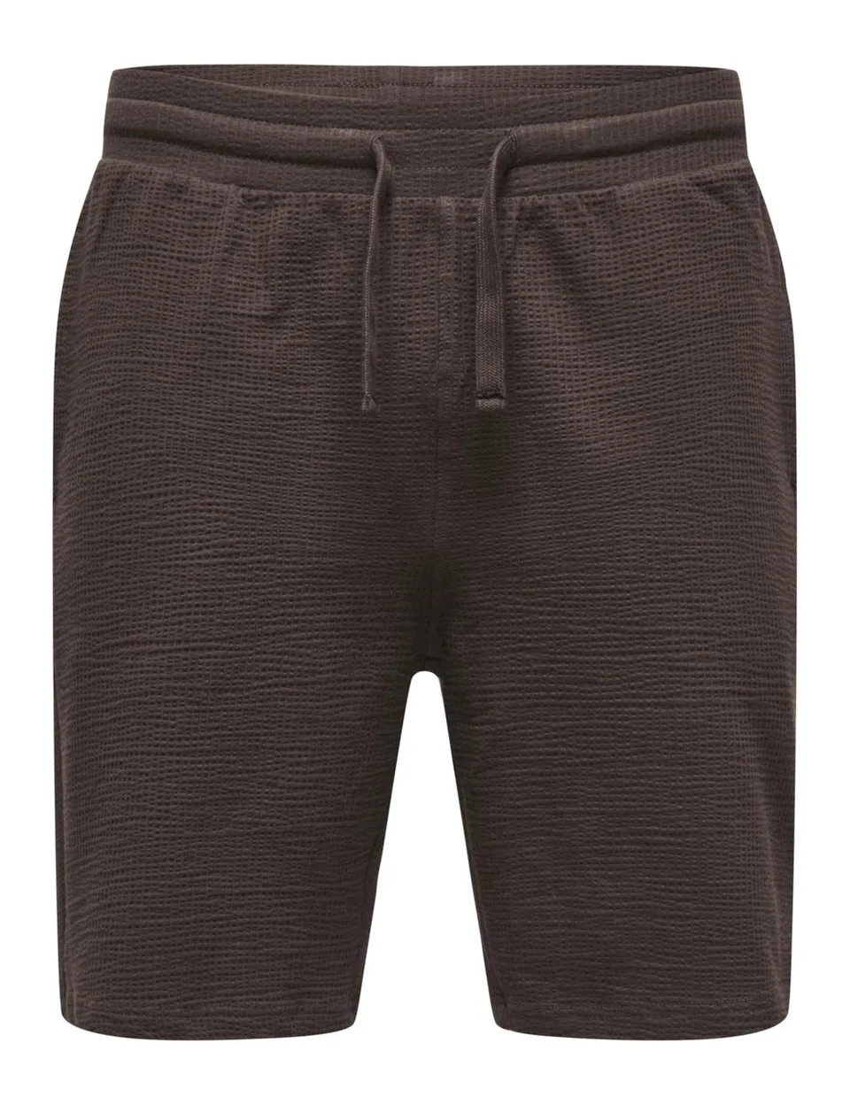 Only & Sons Onskian Pantaloncini uomo S marrone seersucker