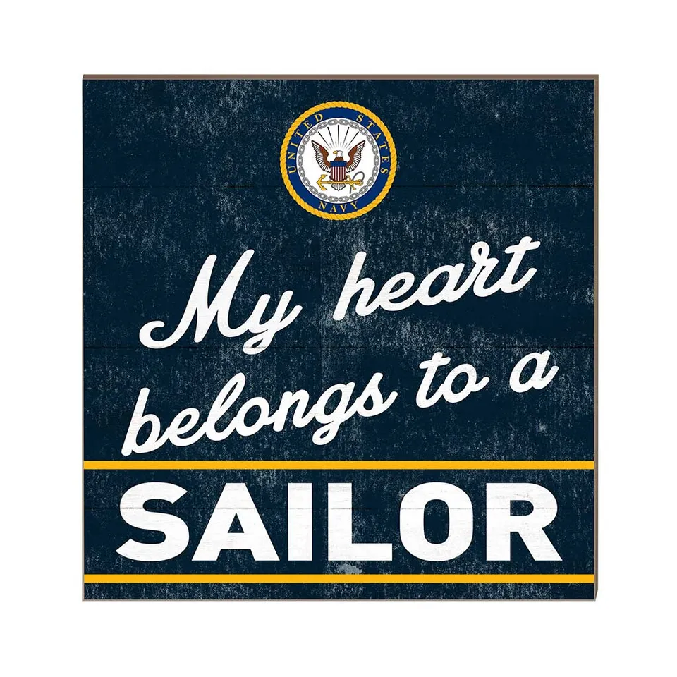 7.62 Design Home Targa Legno Navy Sailor 25x25 cm MDF