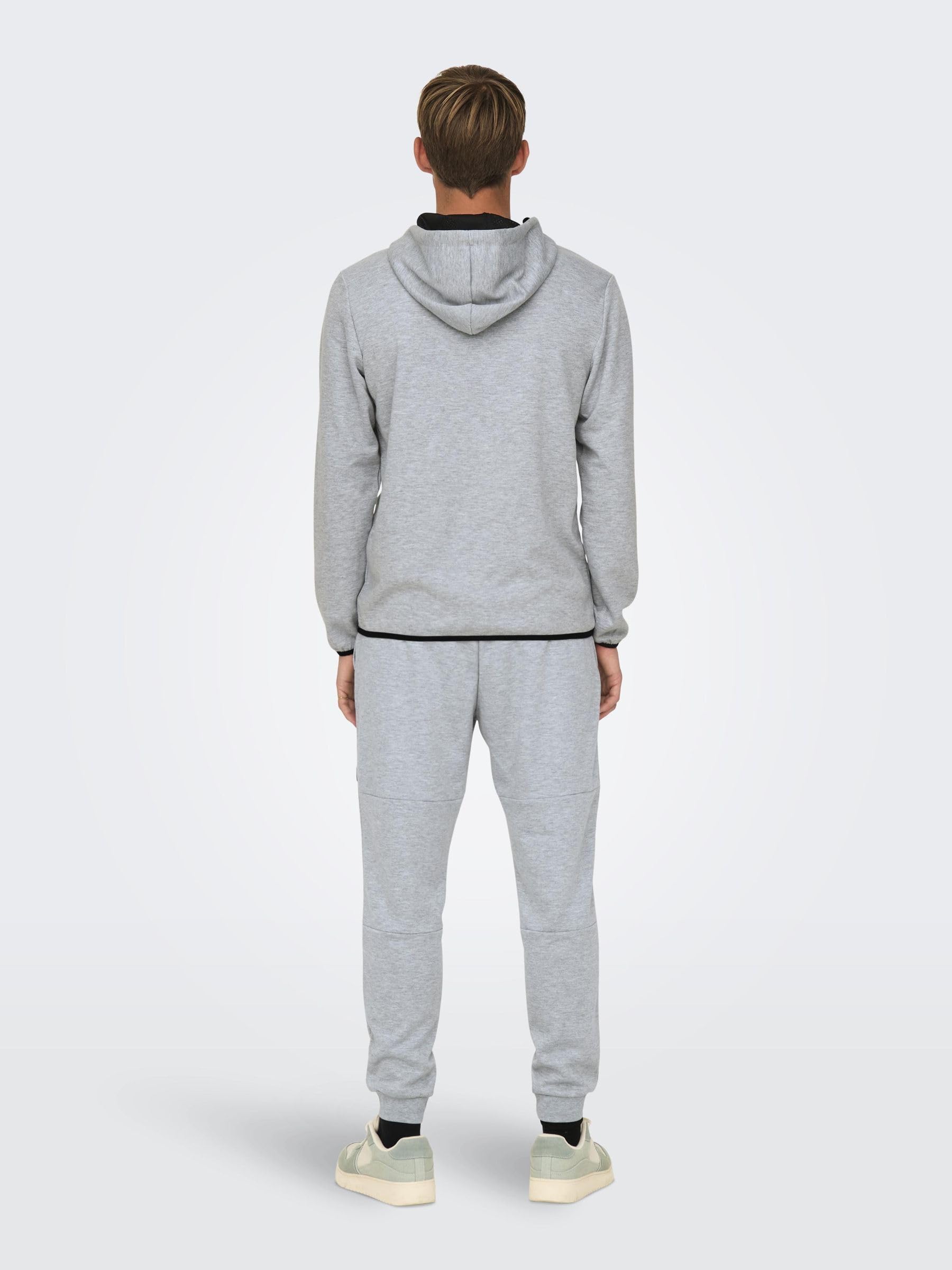 Only & Sons Onsliam Reg Felpa con Cappuccio XXL Nero Cotone