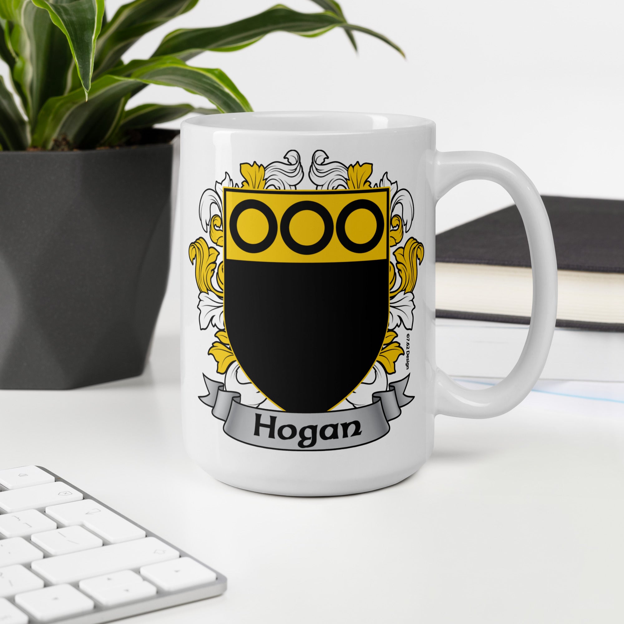 7.62 Design Hogan Irish Family Coat Of Arms tazza ceramica 15oz stemma