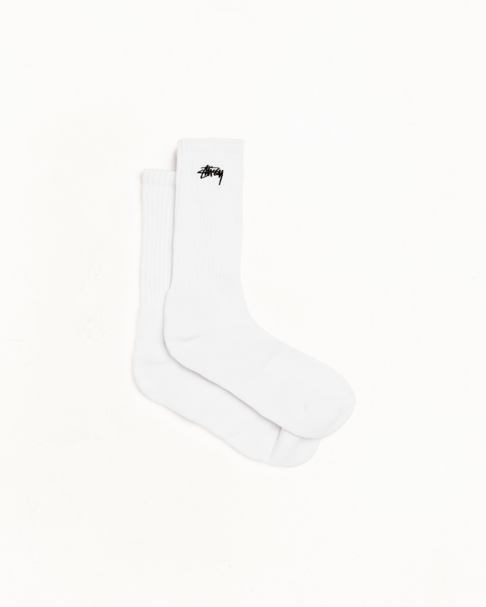 Stussy Crew Socks 3 Pack calze bianche cotone