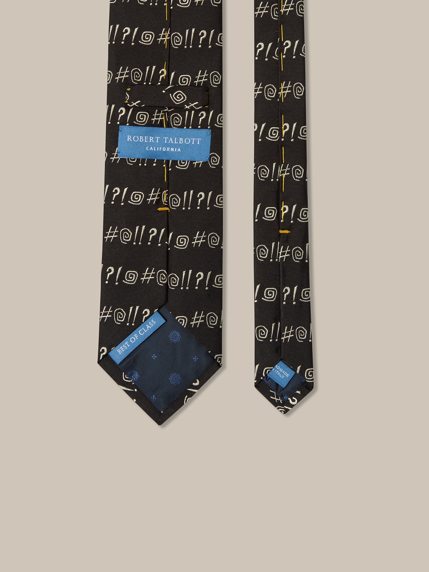 Robert Talbott Best of Class cravatta Robert Grawlix nera REG