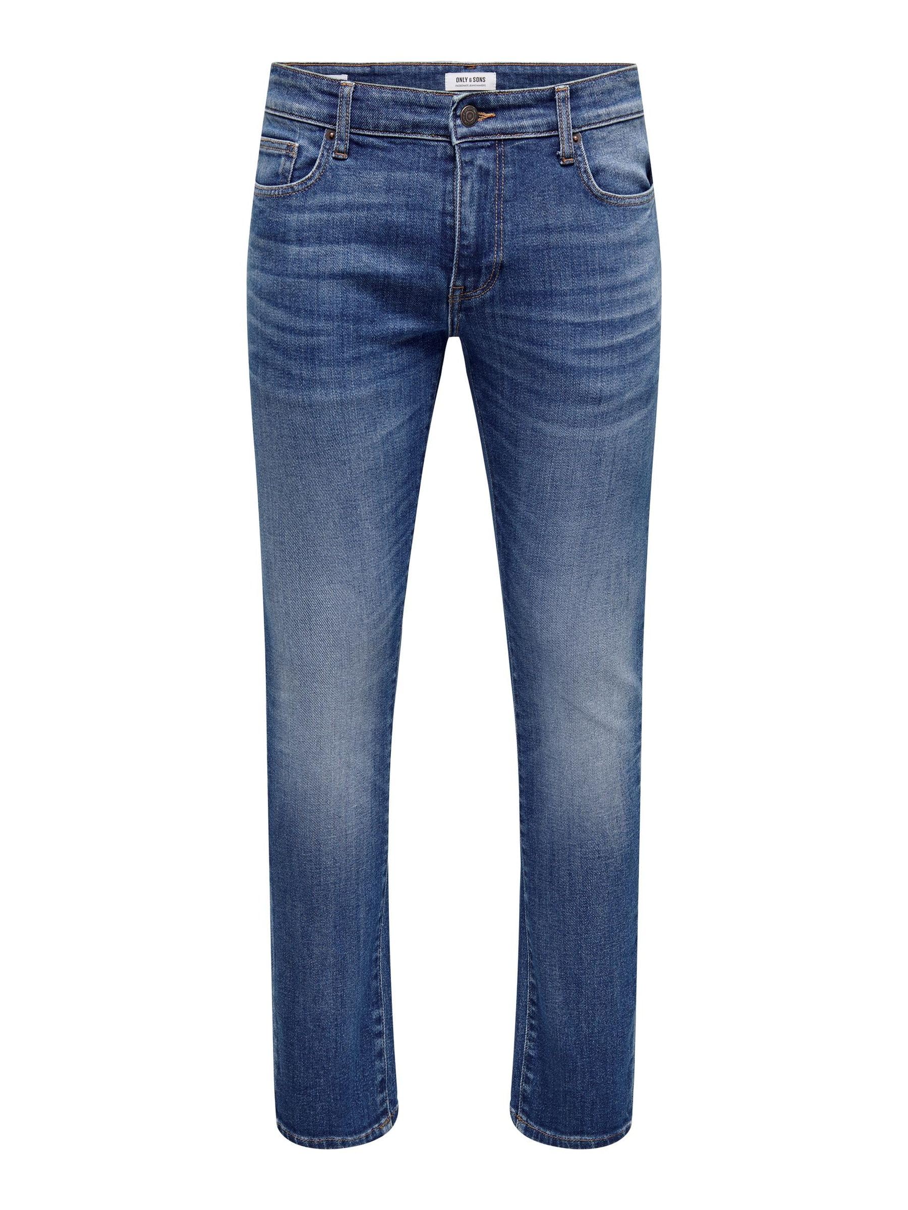 Only & Sons Jeans Slim Fit Uomo Blu Denim Zip