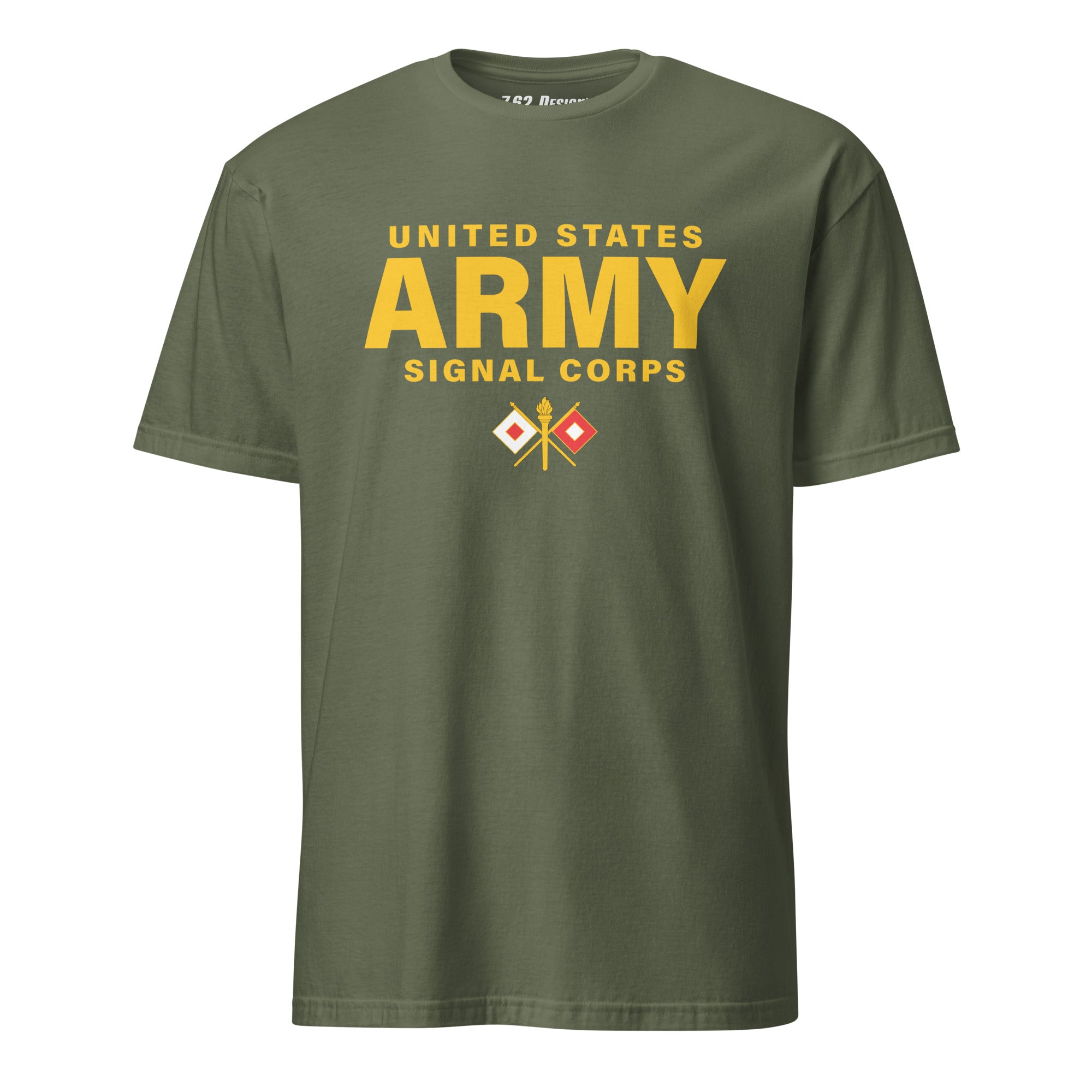 7.62 Design US Army Signal Corps T-Shirt maglietta uomo nera cotone