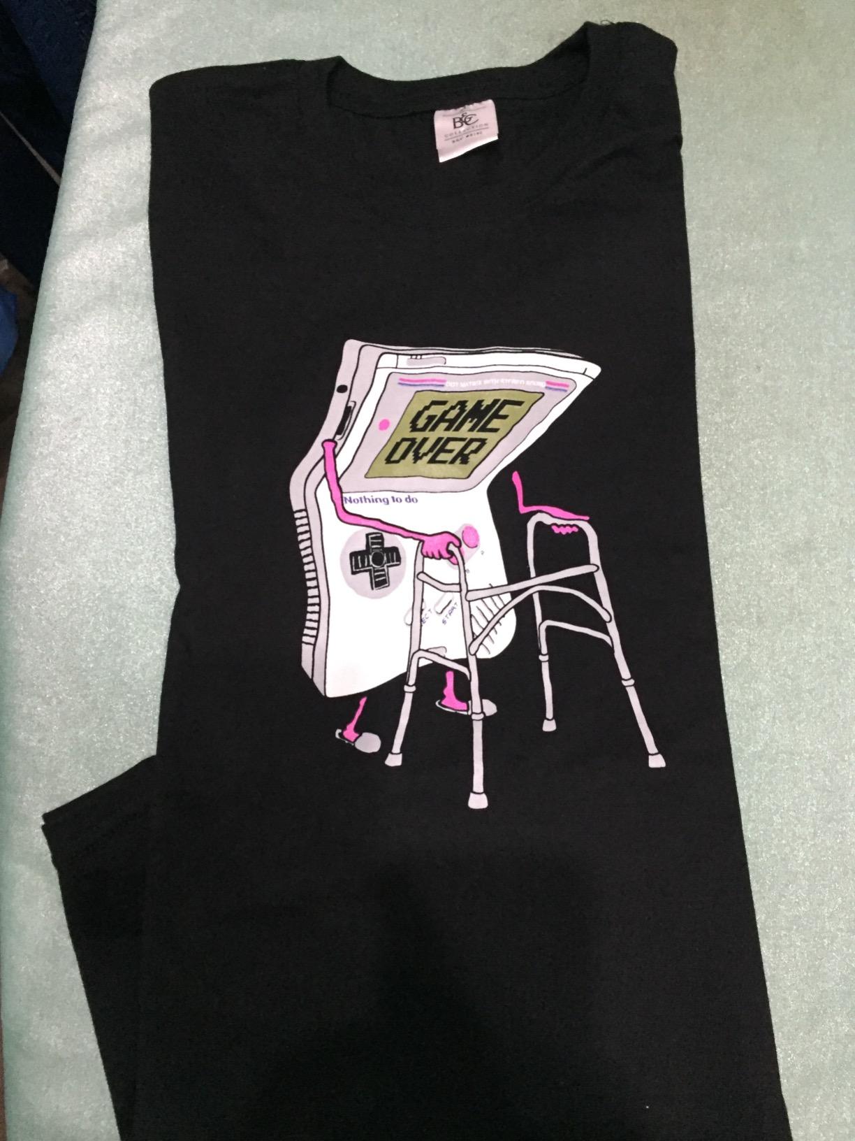 MAKAYA Game Over Controller T-Shirt Uomo XL Cotone
