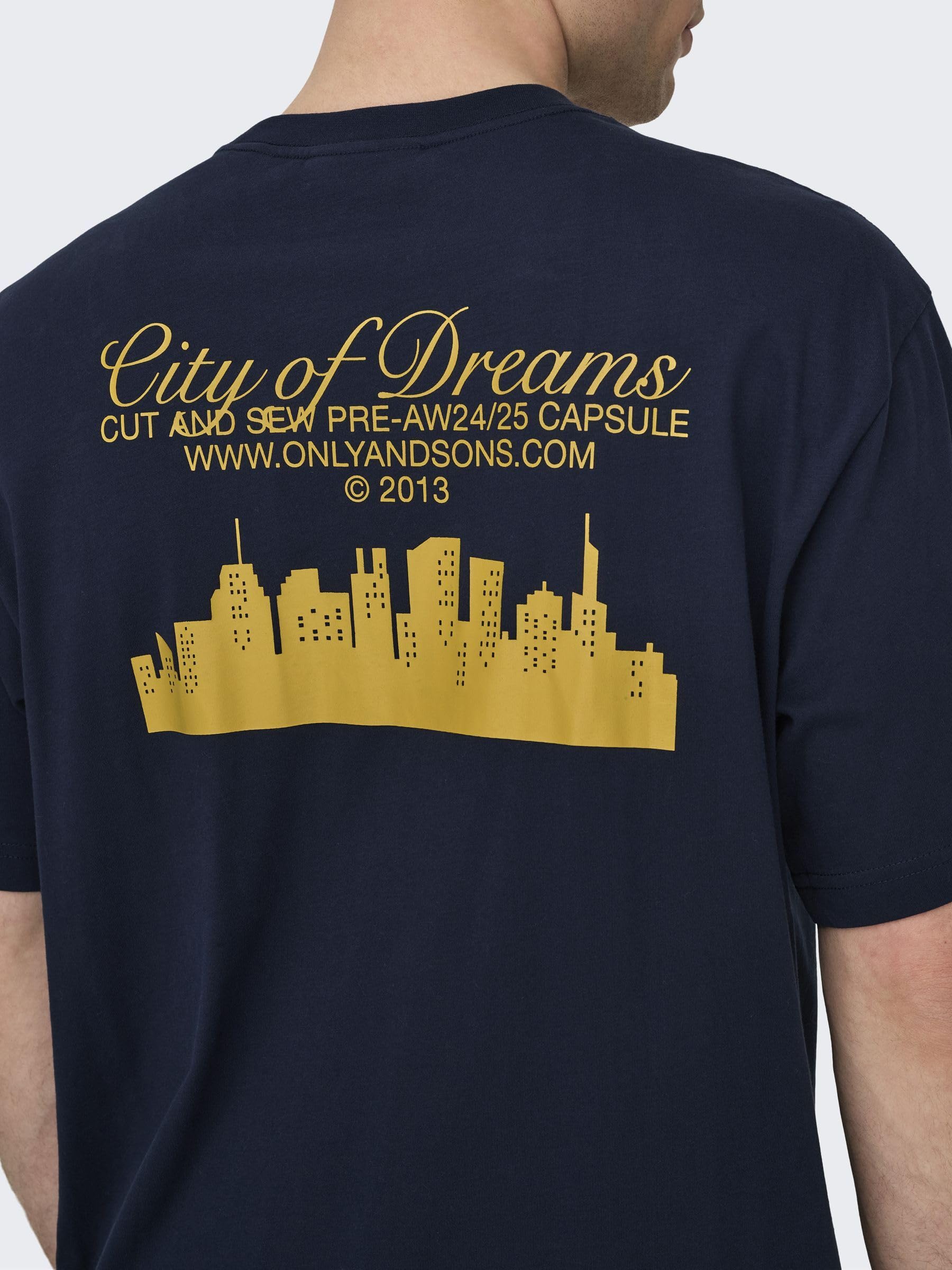 Only & Sons Onsrylan T-Shirt Uomo Blu Marine