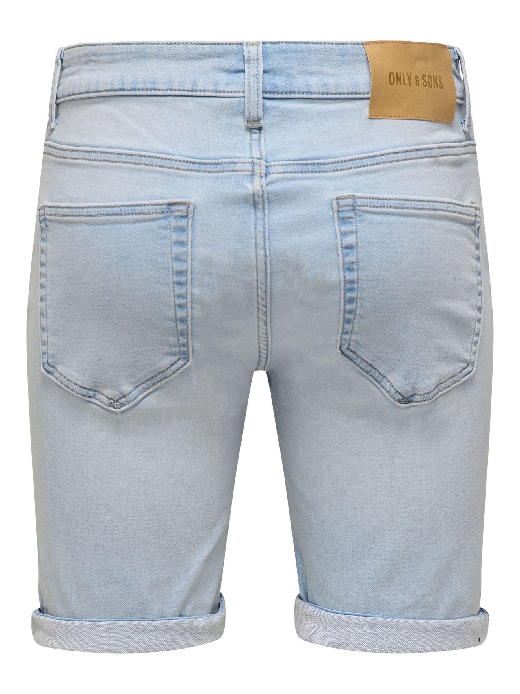 Only & Sons Onsply Regular Shorts Jeans Uomo S Blu