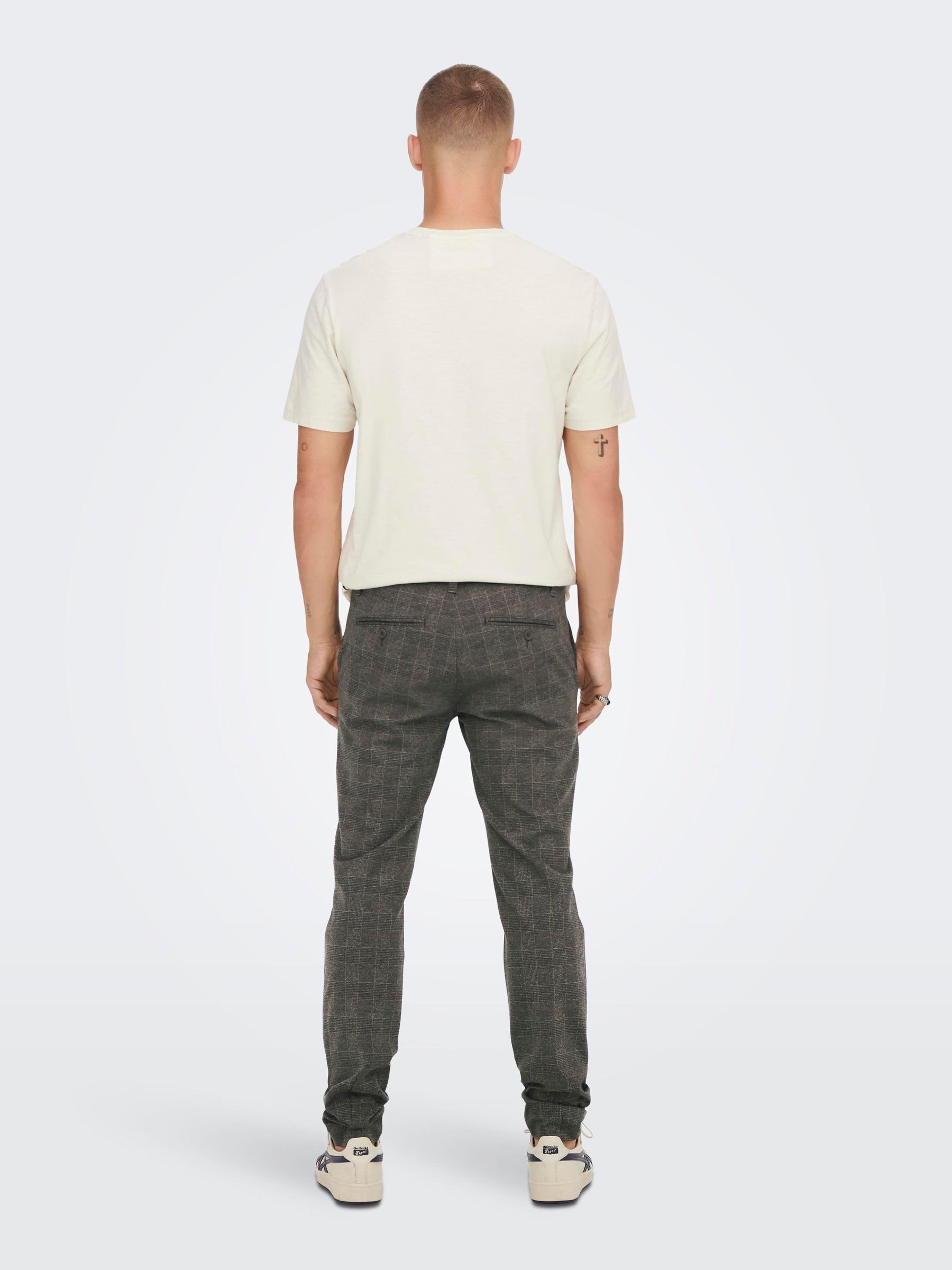 Only & Sons Onsmark Slim pantaloni chino nero slim fit