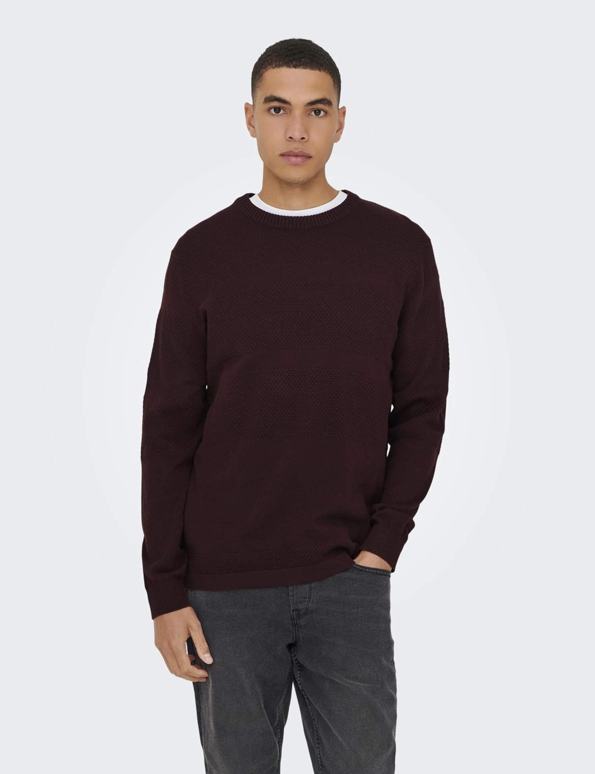 Only & Sons Onsmalik Pullover Uomo Port Royale Girocollo