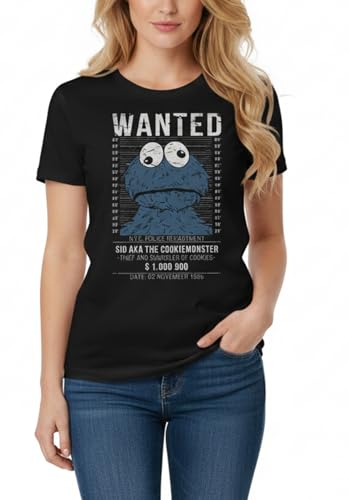 MAKAYA Wanted T-Shirt Donna M 100% Cotone Ring Spun