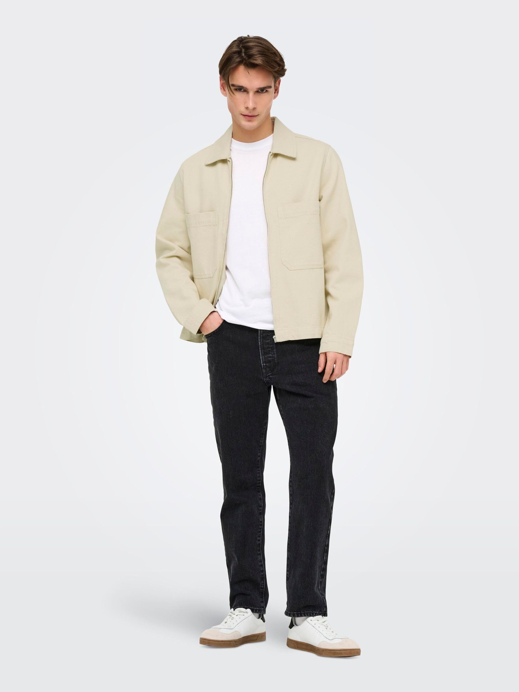 Only & Sons Onscassel 5559 Pim Ecru giacca jeans uomo L
