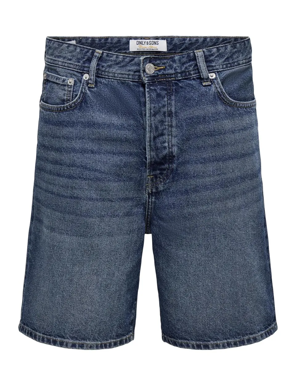 Only & Sons Onsfade Loose Shorts Uomo L Denim Blu