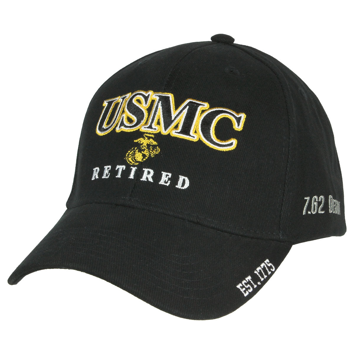 7.62 Design USMC Retired Twill Hat cappello nero taglia unica cotone