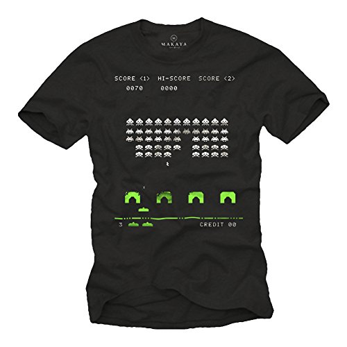MAKAYA Gamer Space T-Shirt Uomo XL Cotone