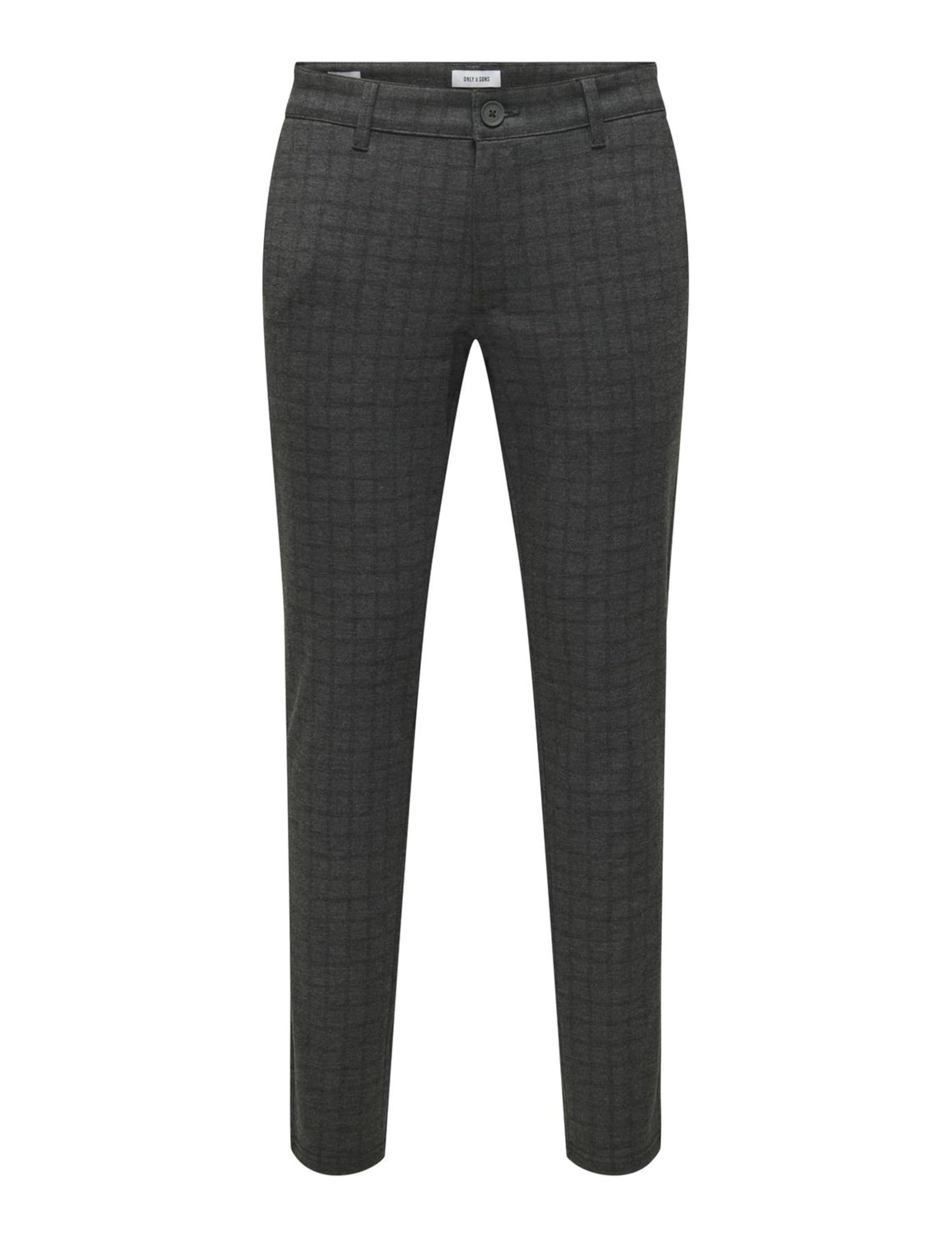 Only & Sons Onsmark Check 020922 pantaloni uomo grigio 32W/32L