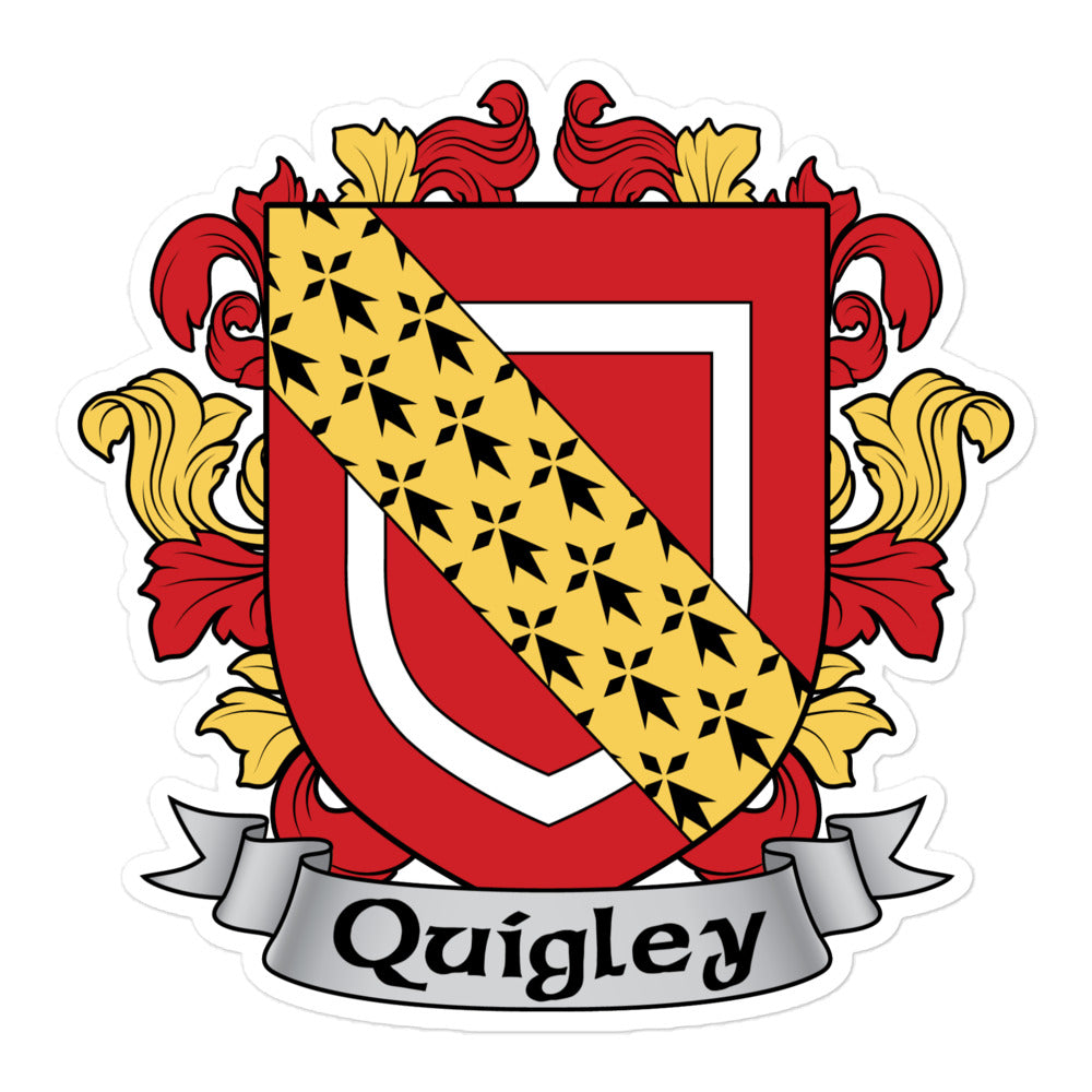 7.62 Design Quigley Irish adesivo vinile stemma 3x3 pollici
