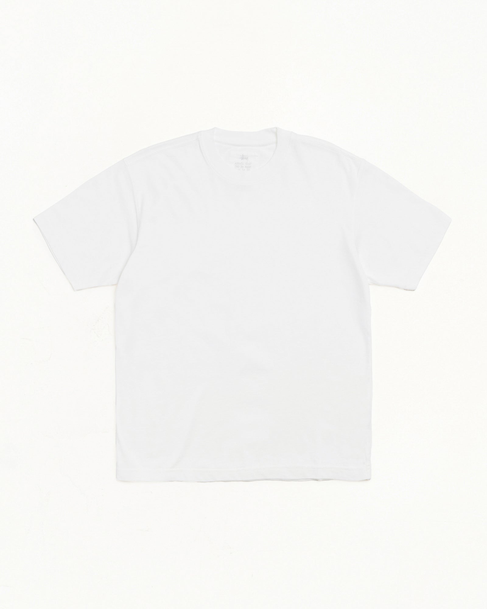 Stussy Tees Garment Dyed SS Tee T-Shirt White 100% cotone