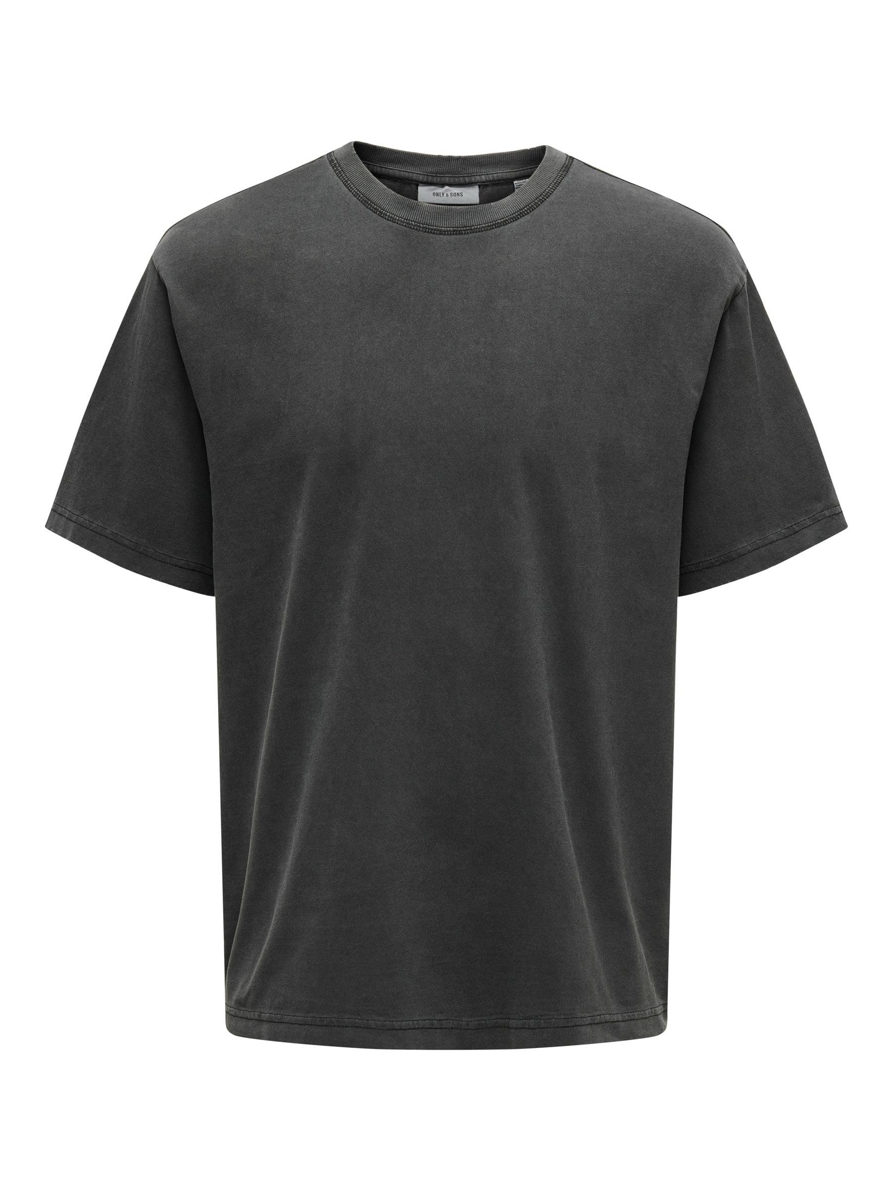 Only & Sons Onsdistress XL t-shirt uomo nera cotone