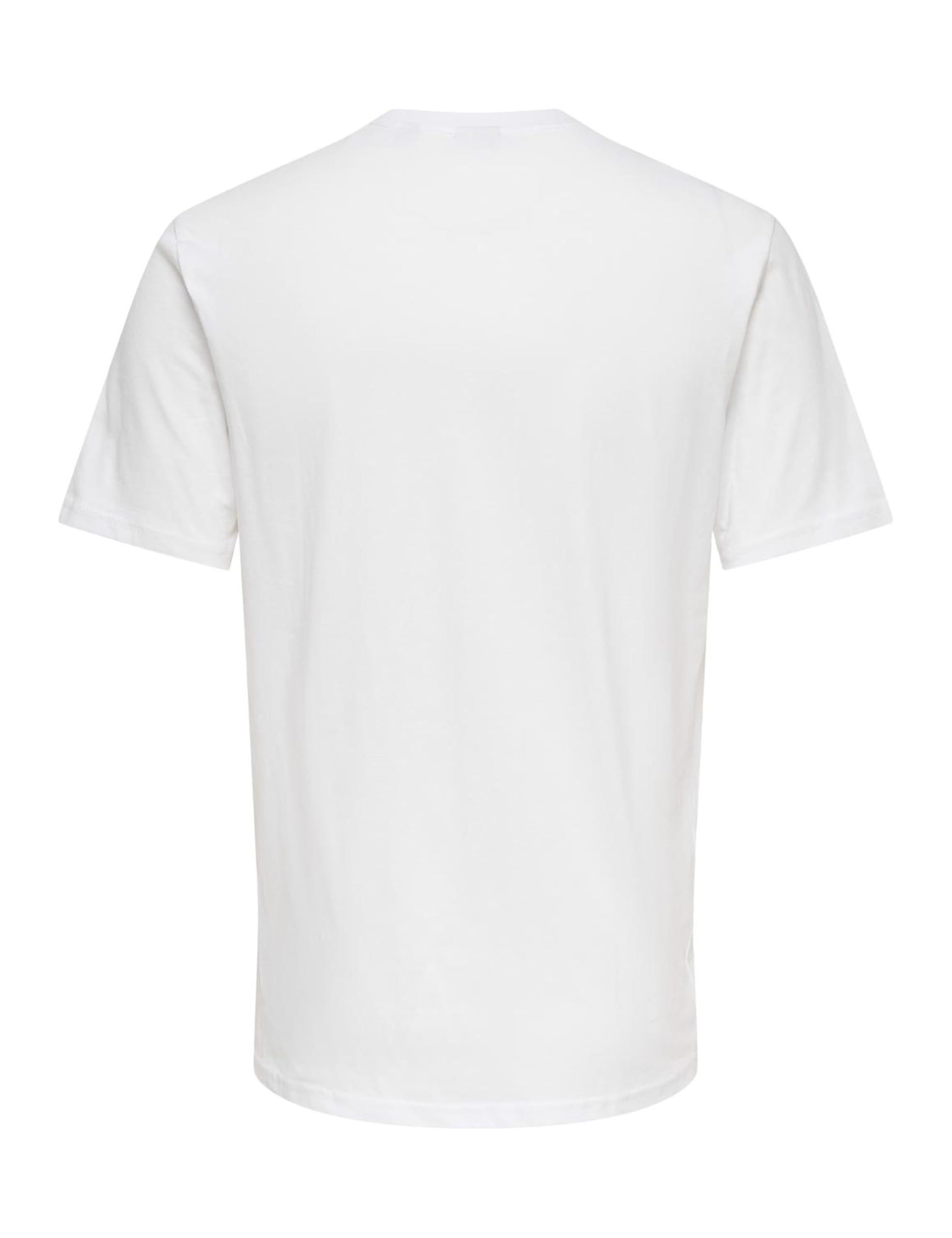 Only & Sons Onsmagdy Life Reg Photoprint SS Tee Uomo Bianca M