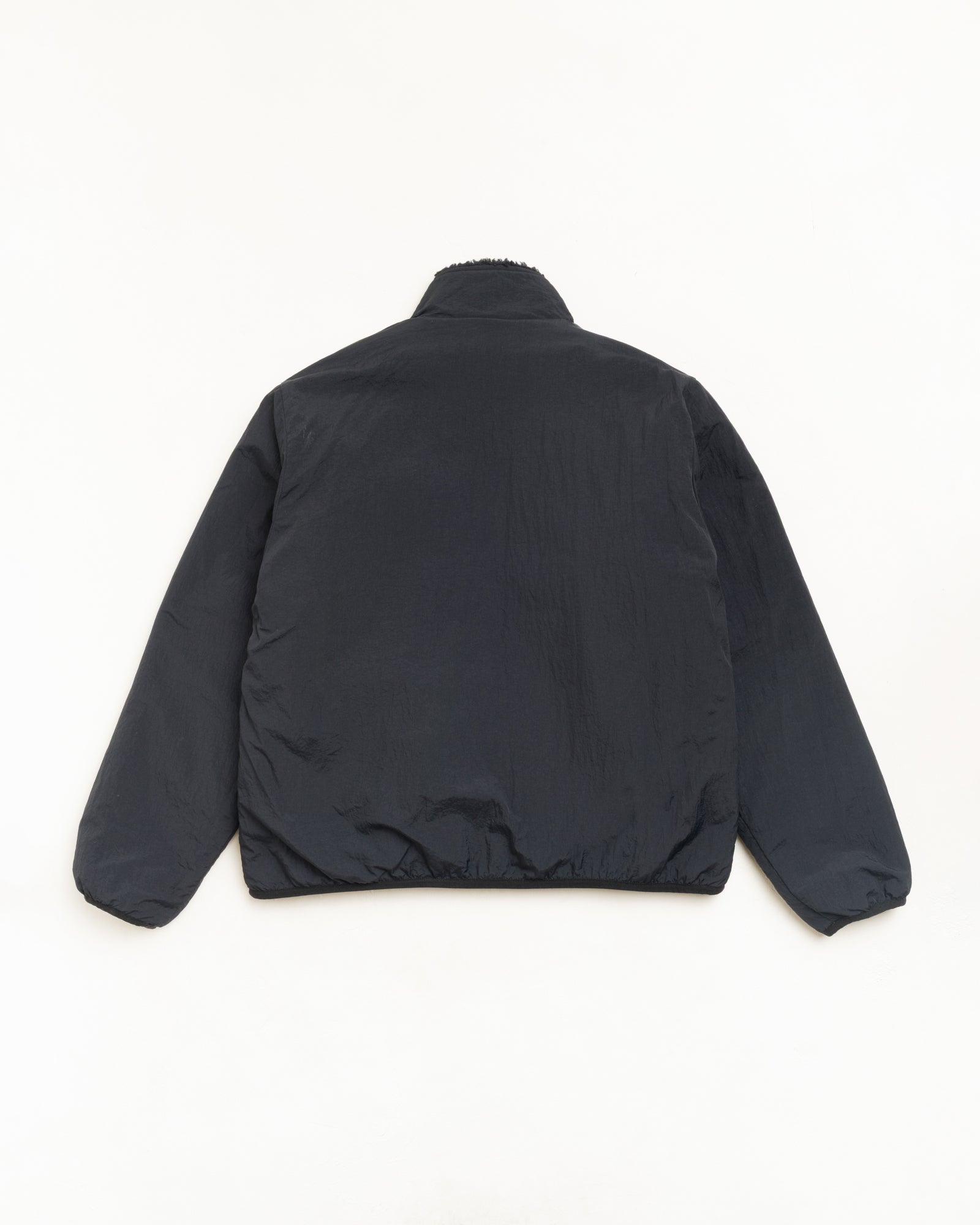 Stussy Sherpa Reversible Jacket giacca nera reversibile