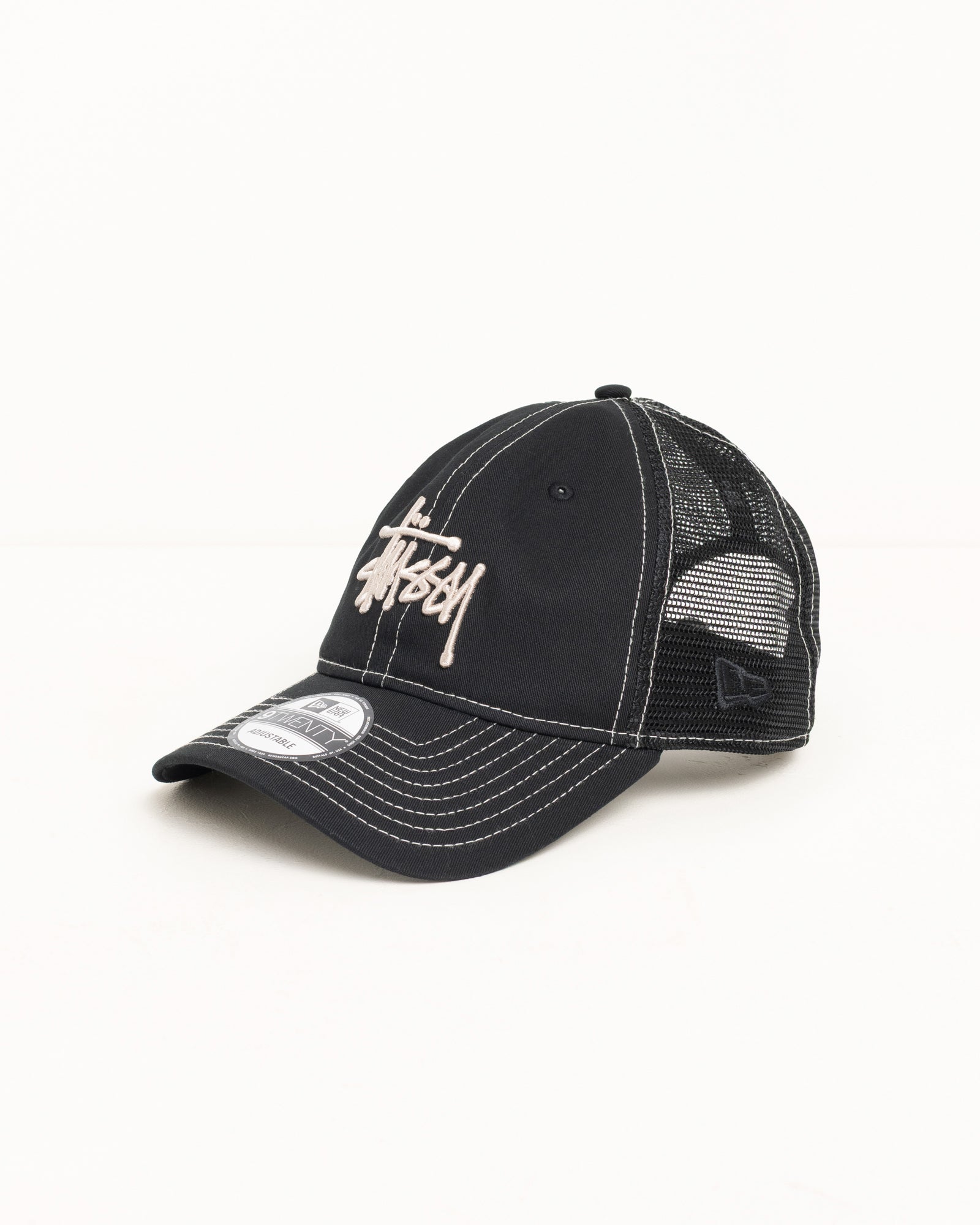 Stussy 9Twenty Basic Trucker cappello nero cotone taglia unica