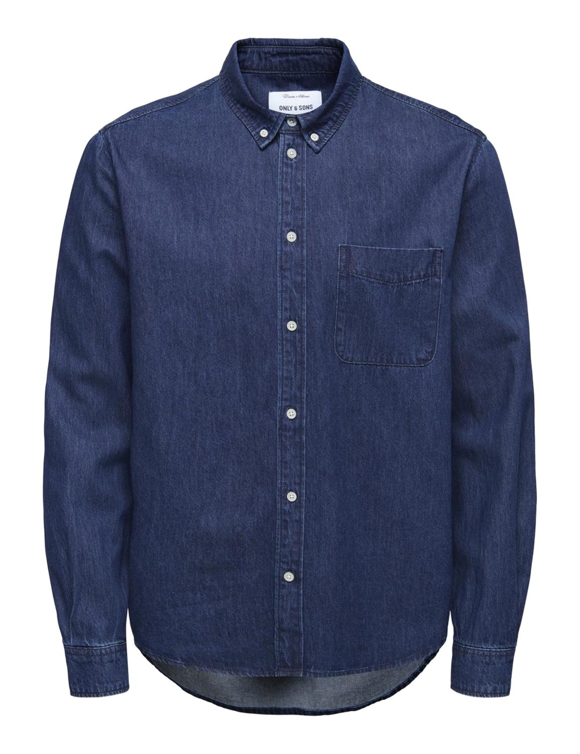 Only & Sons Onsorson Oxford Camicia Uomo Denim Blu