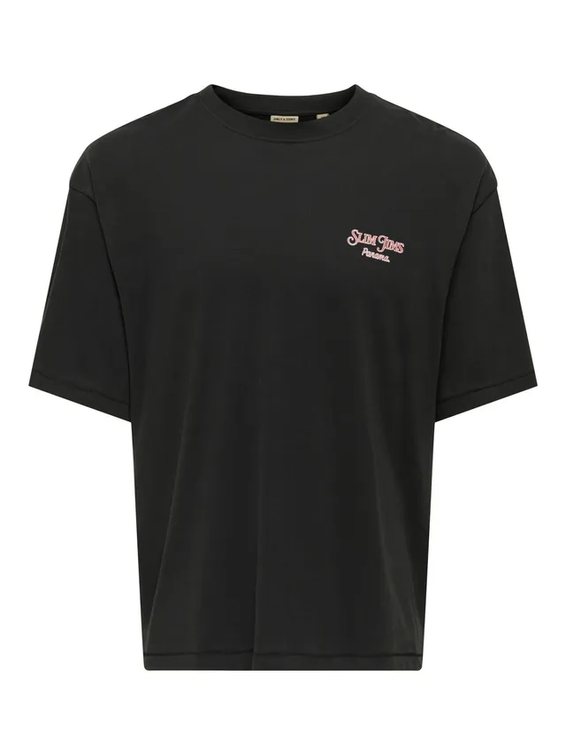 ONLY & SONS Onsmalik Jims T-shirt Uomo manica corta cotone