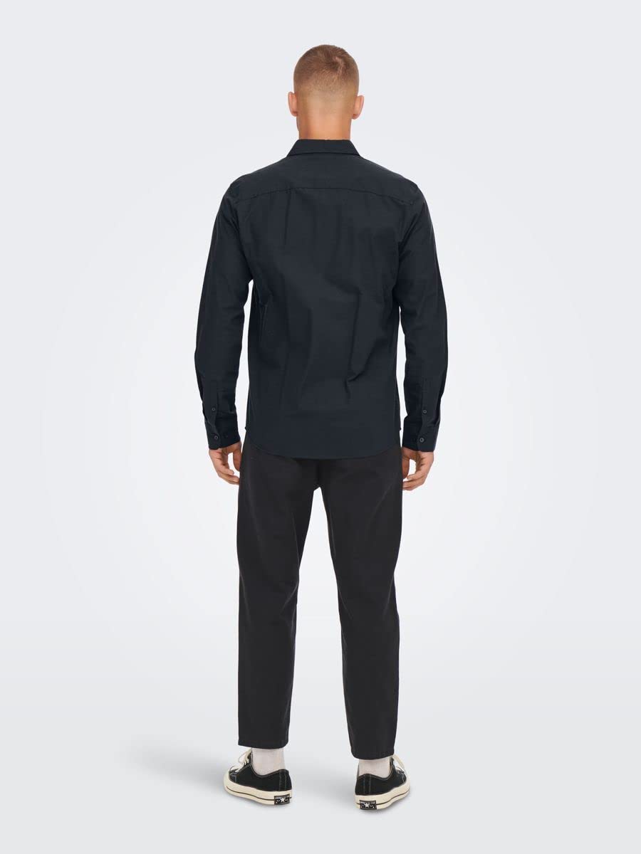 ONLY & SONS Camicia Tinta Unita Uomo Manica Lunga M